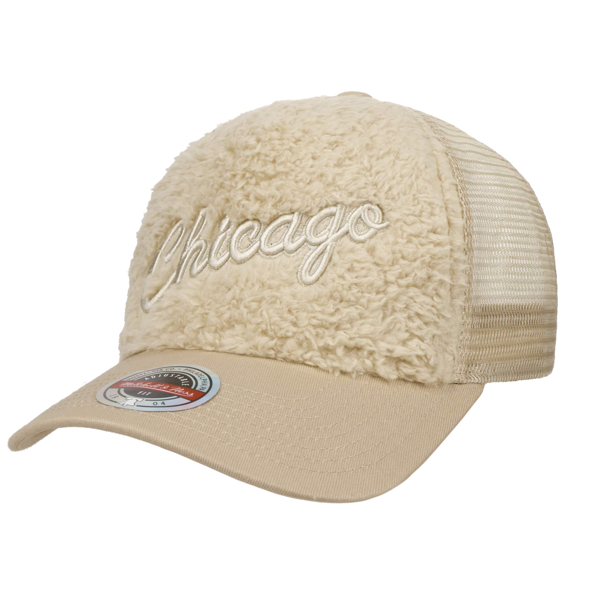 Faux Fur Chicago Trucker Cap by Mitchell & Ness --> Shop Hats