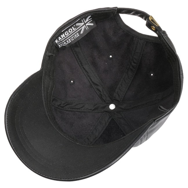 kangol leather baseball cap