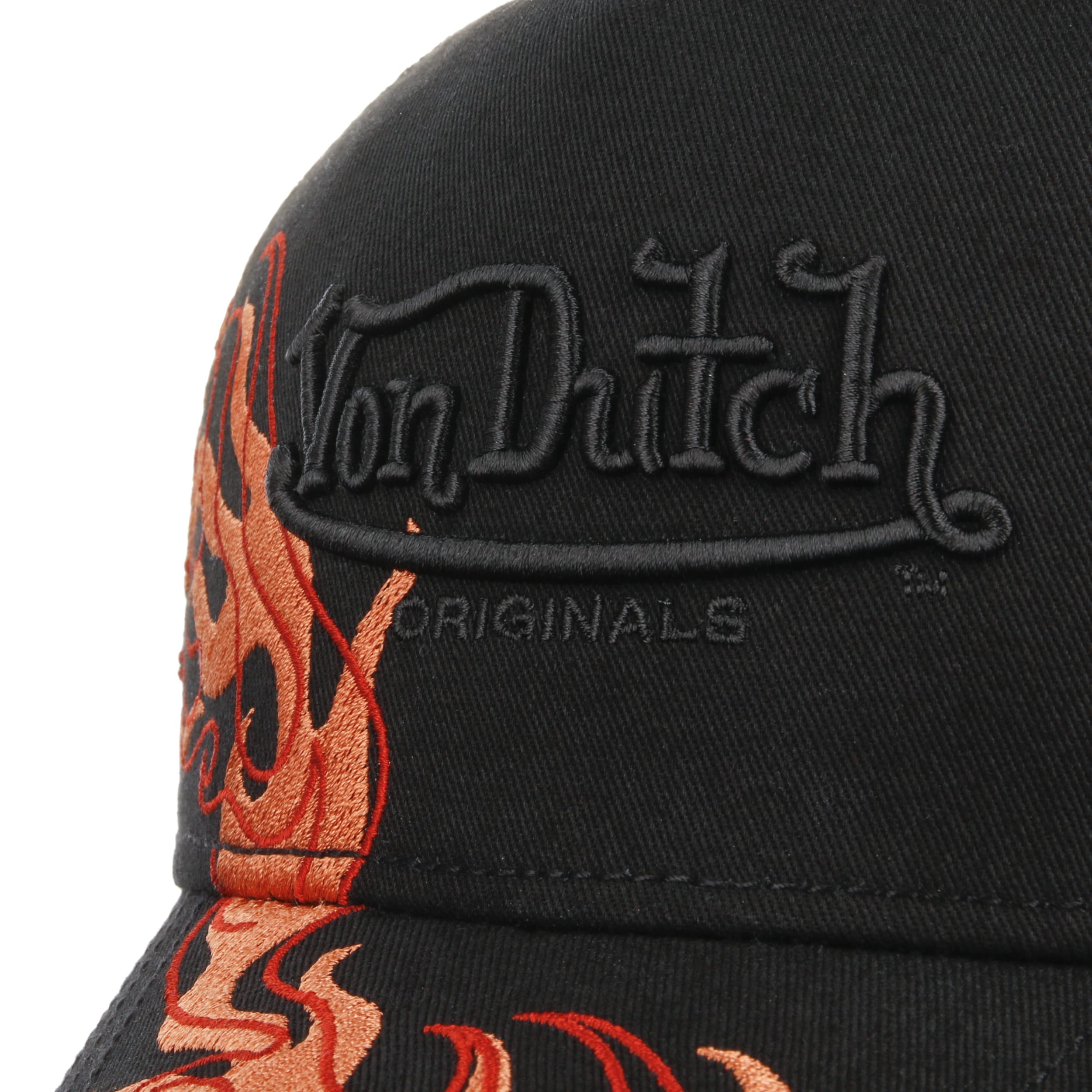 Von Dutch トラッカーキャップ レッド/ブラック Von Dutch アイキャッチトラッカーキャップ - メルカリ