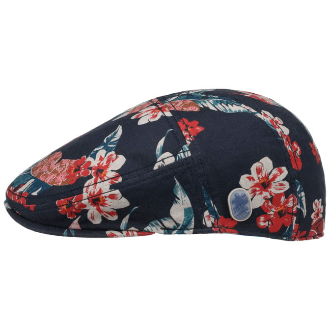 floral flat cap