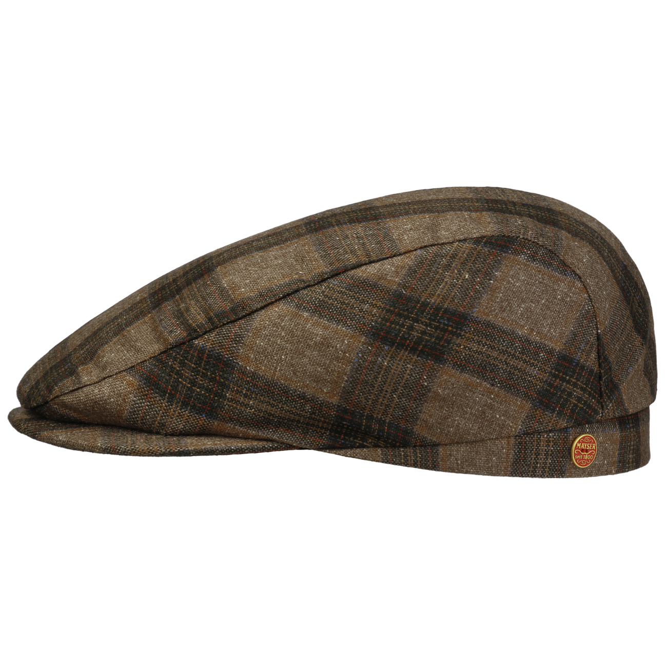 Frankie Silk Check Flat Cap by Mayser - 83,95 €