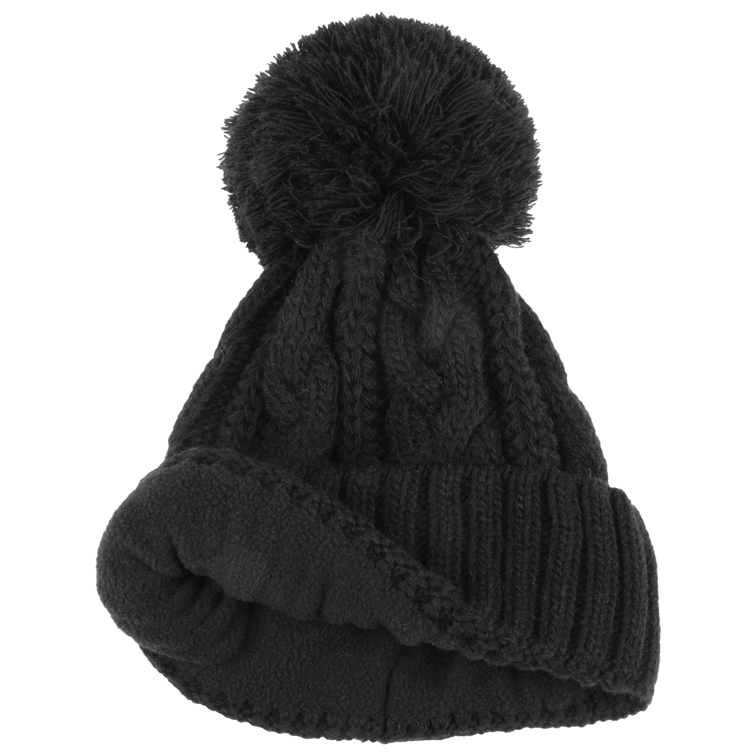 black 2 bobble hat