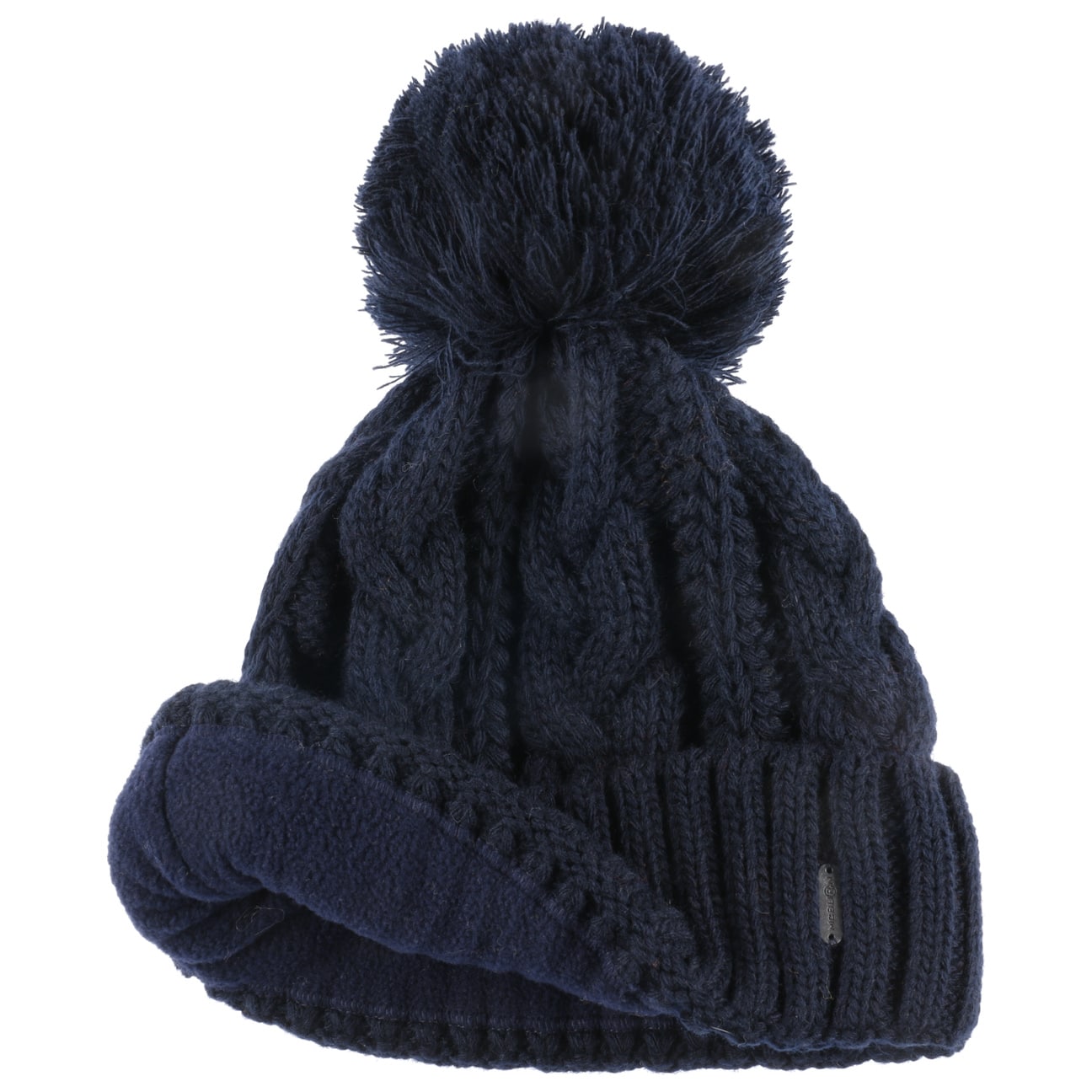 Navy mens bobble sales hat