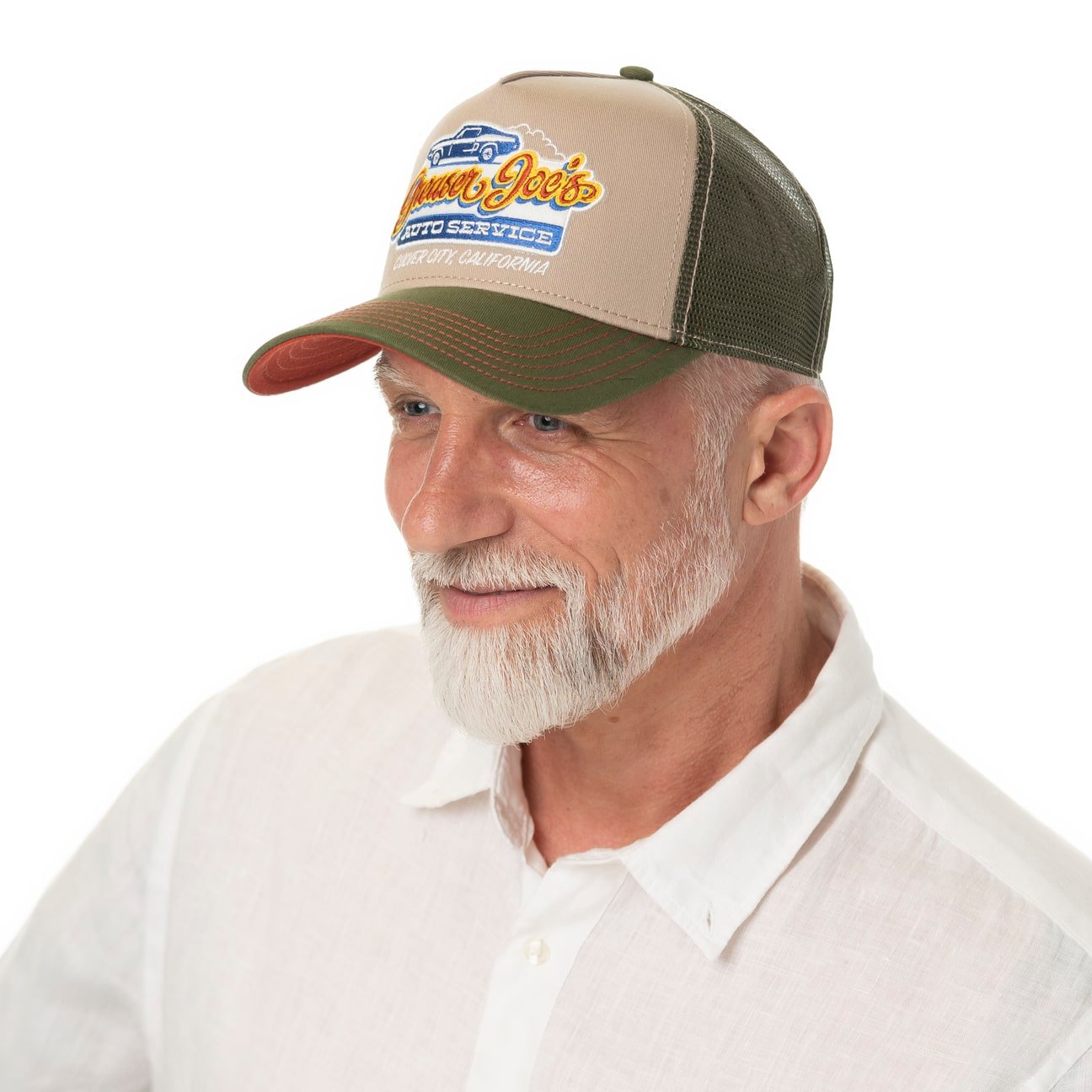 Greaser Joe's Trucker Cap by FWS --> Shop Hats, Beanies Greaser Joe's Trucker Cap by FWS --> Shop Hats, Beanies