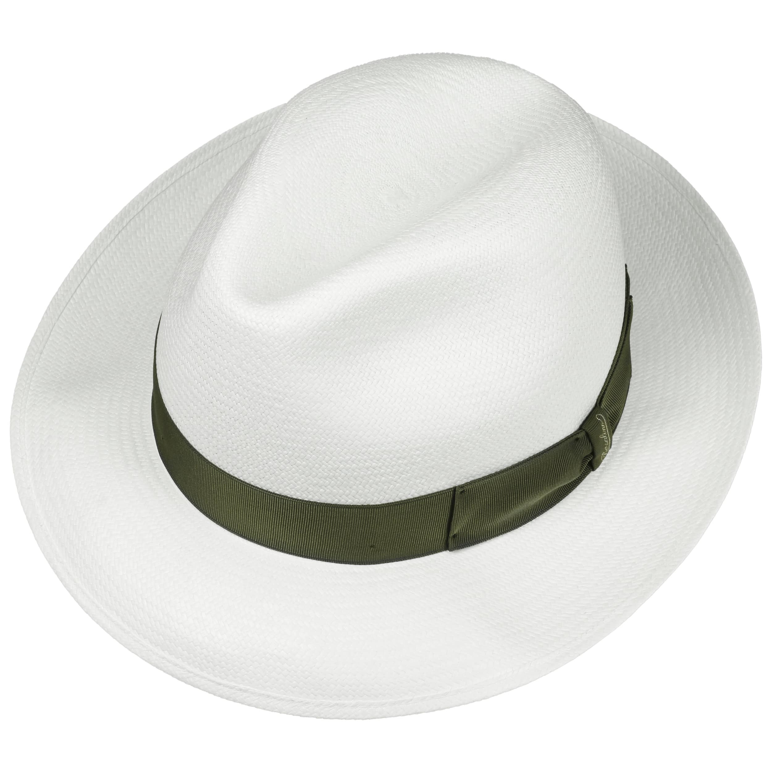Green Trim Small Panama Hat by Borsalino 217,95