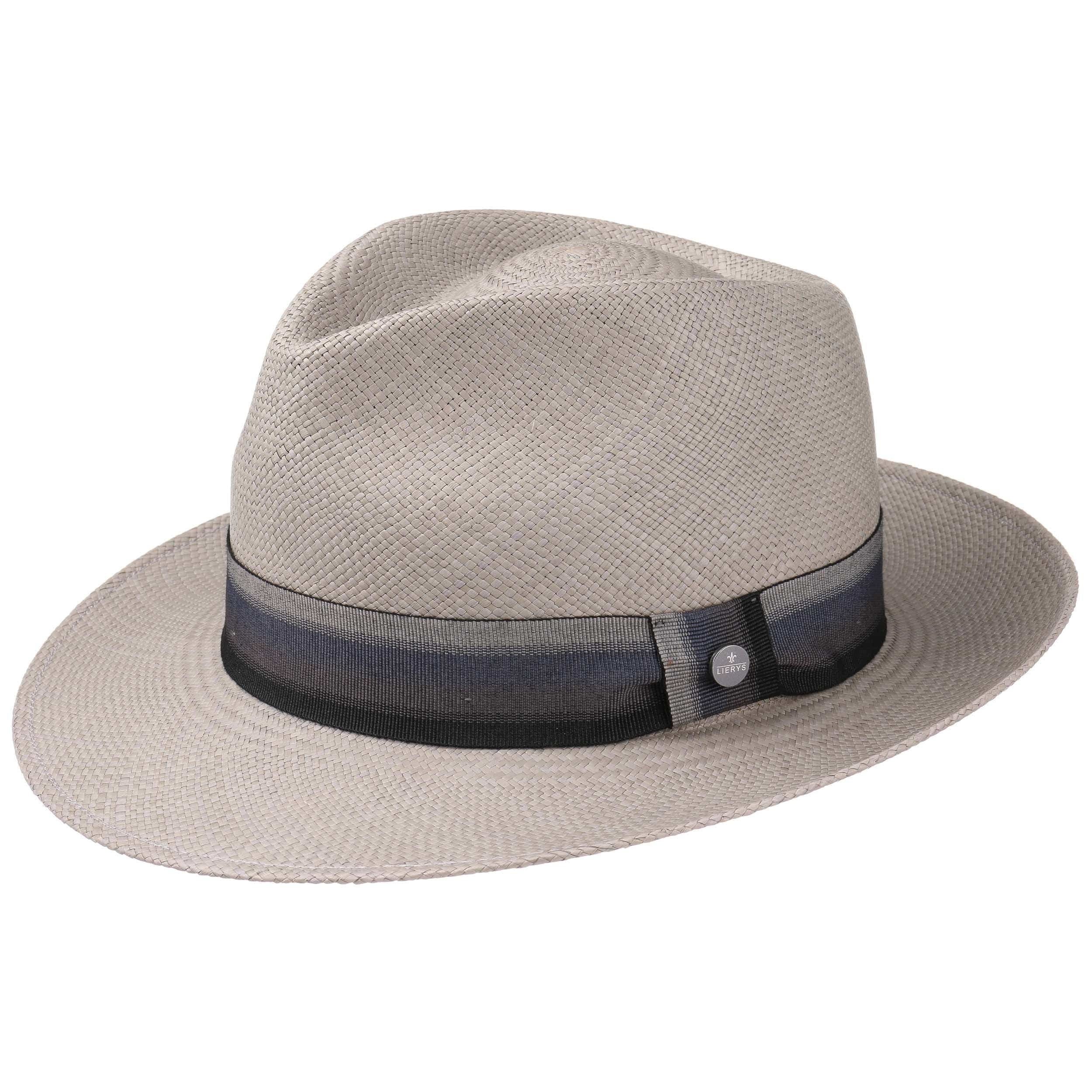 grey panama hat