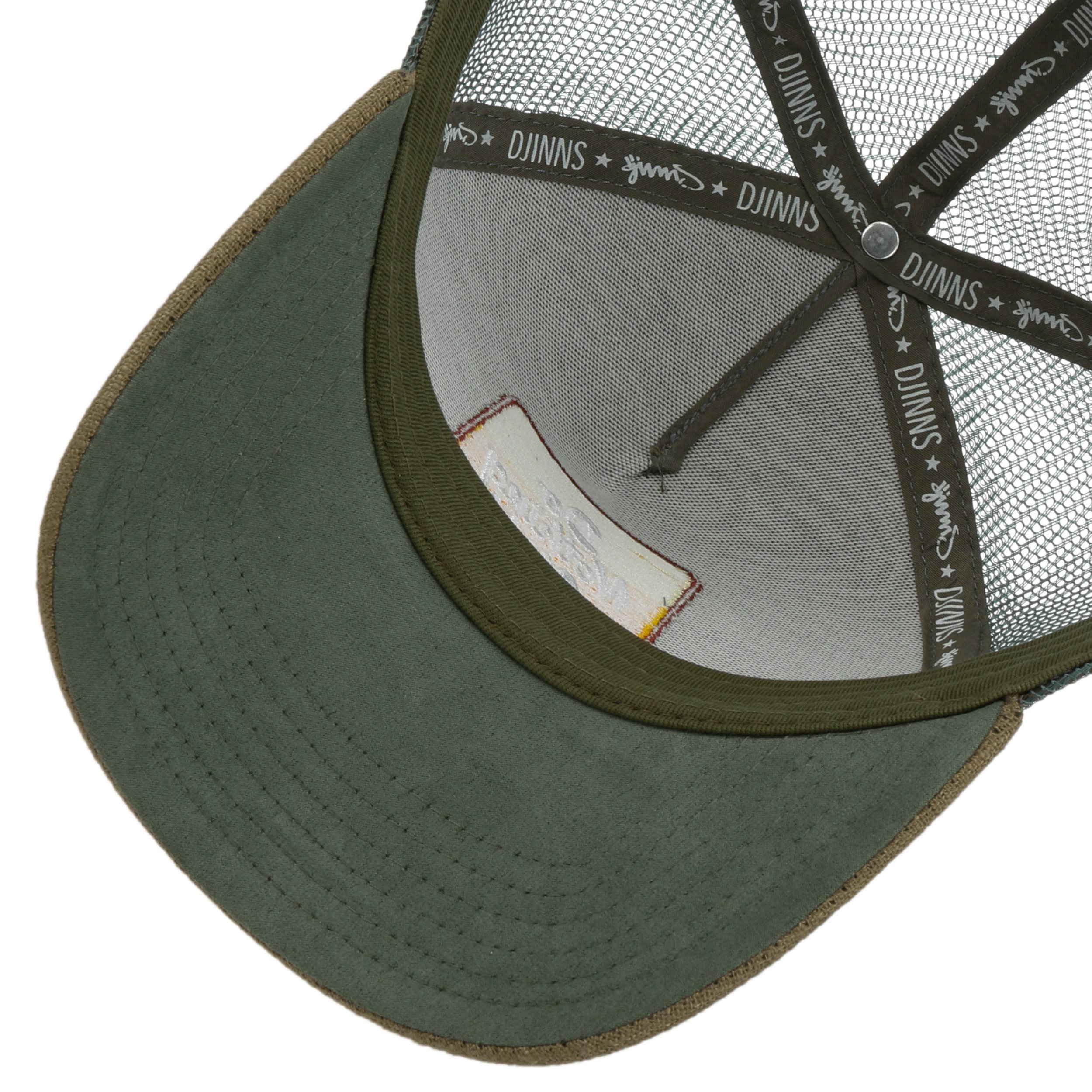Djinns Tweed Trucker Cap - Verstellbare Mesh-Kappe Im One-Size-Design