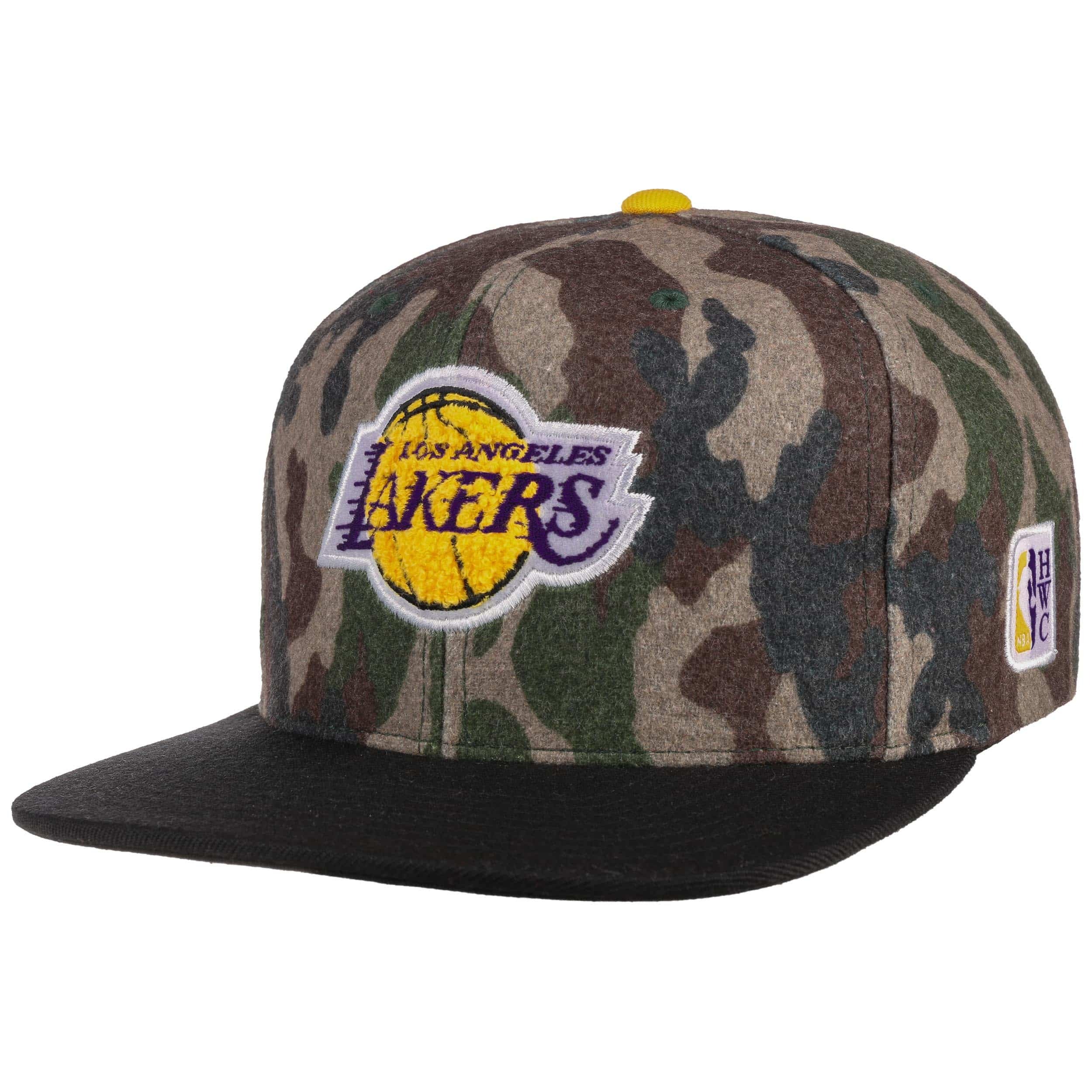 camouflage lakers hat