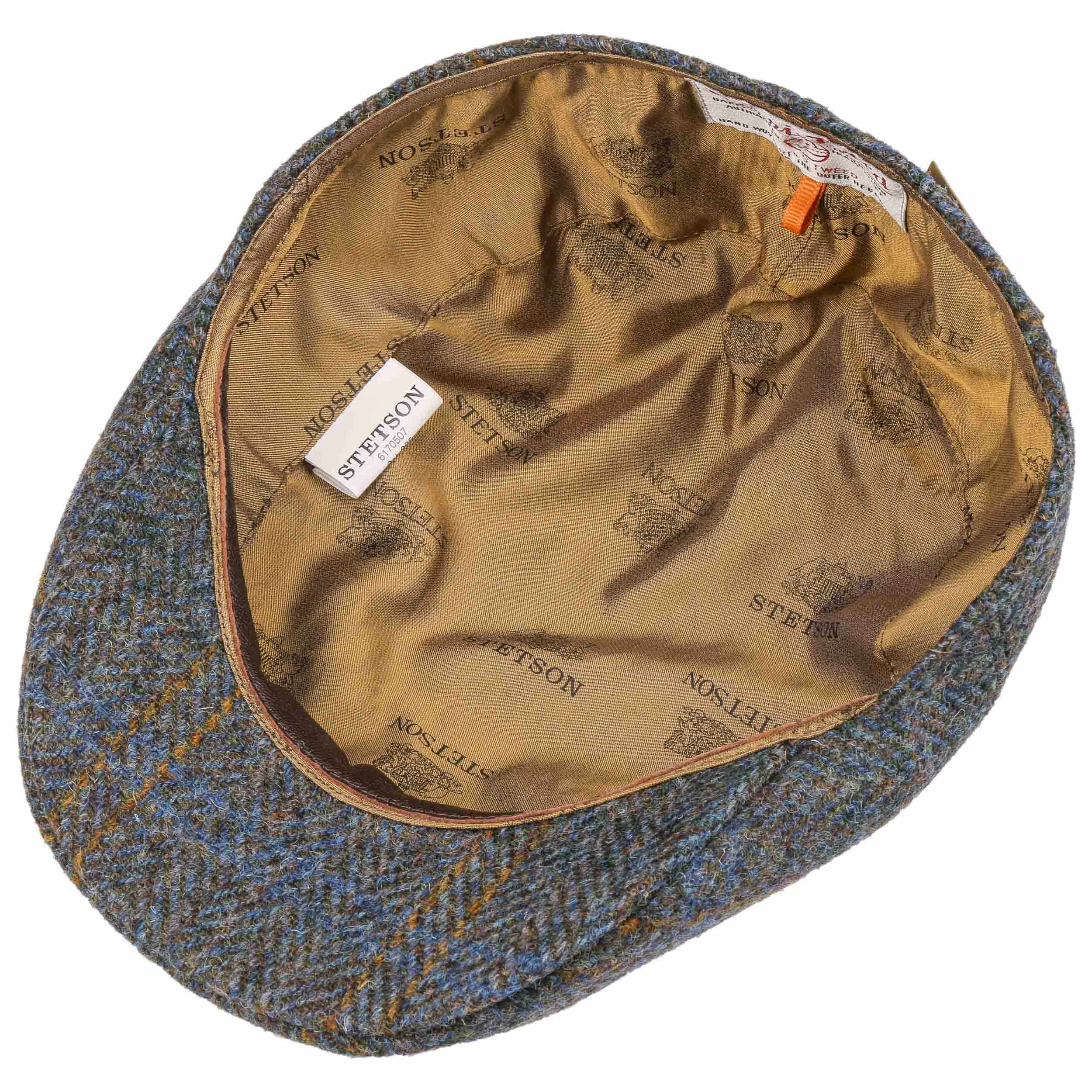 Harris Tweed Ivy Flat Cap by Stetson - 89,00