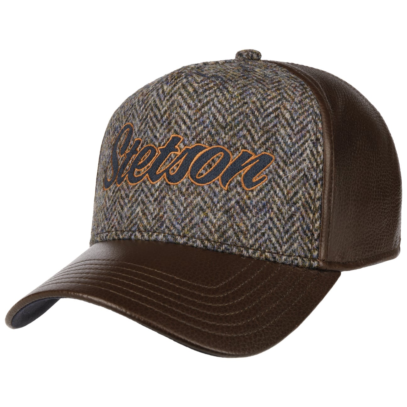 Harris Tweed Leather Cap by Stetson 119,00 €
