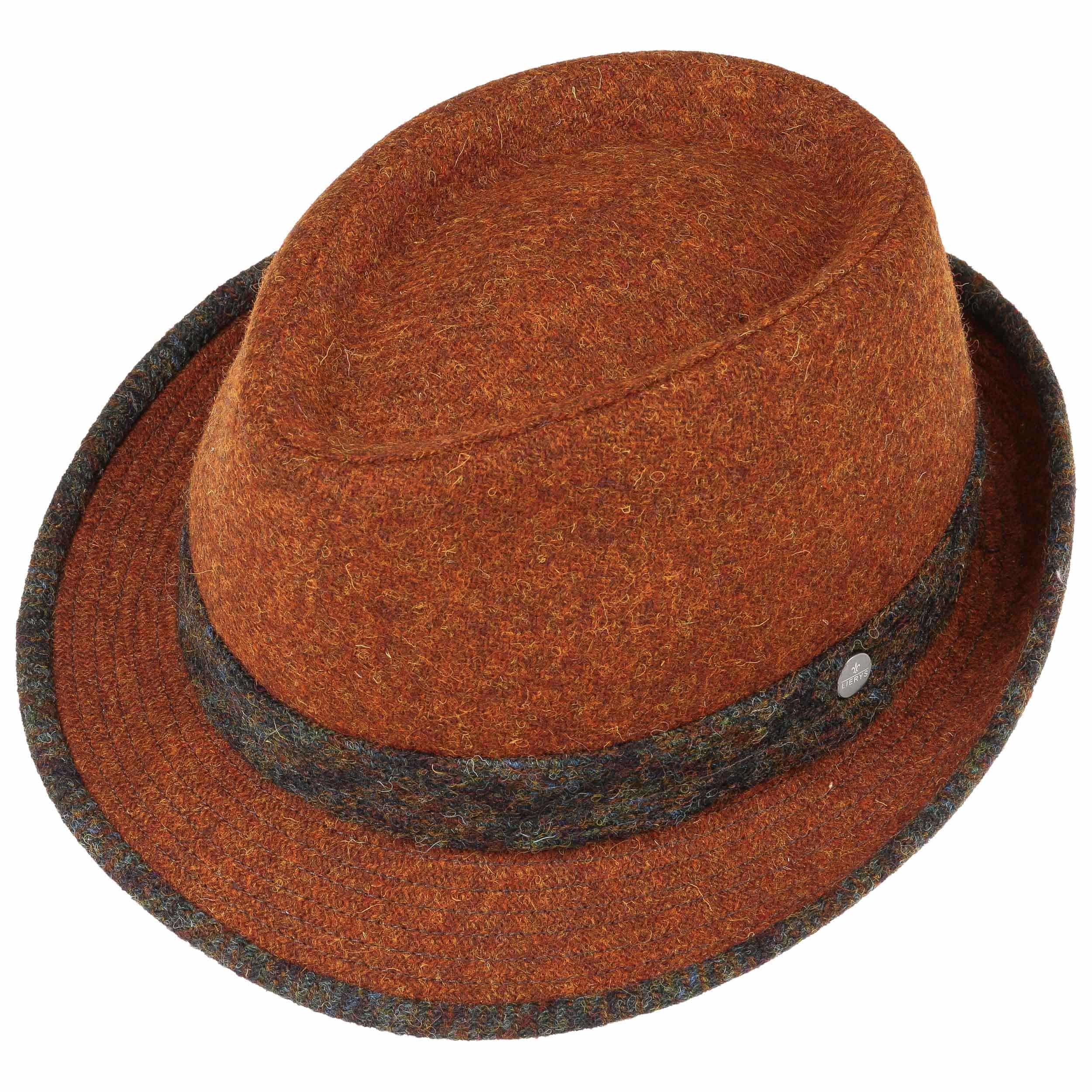 Harris Tweed Twotone Trilby Hat by Lierys - 103,95