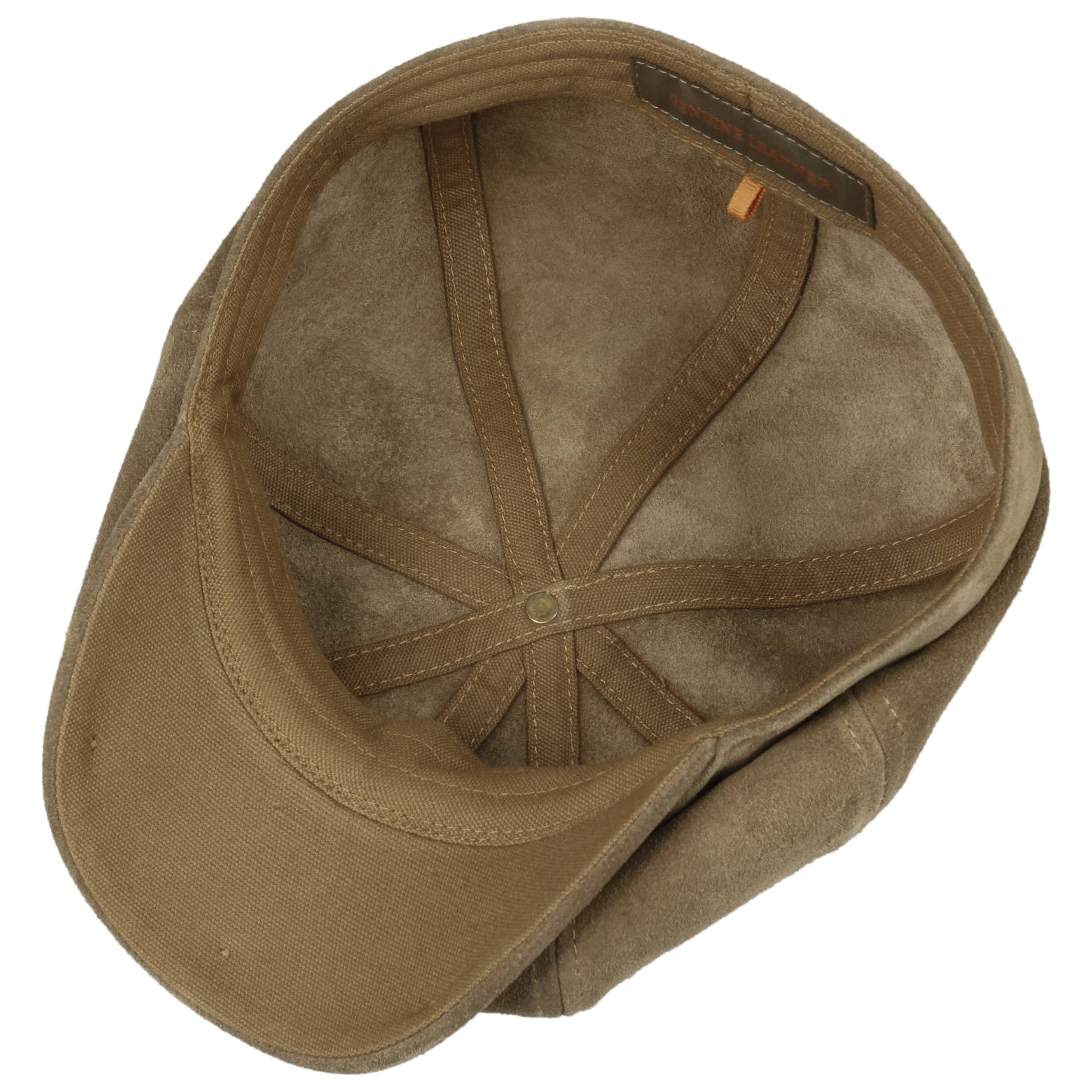 Hatteras Calf Leather Flat Cap by Stetson - 79,00