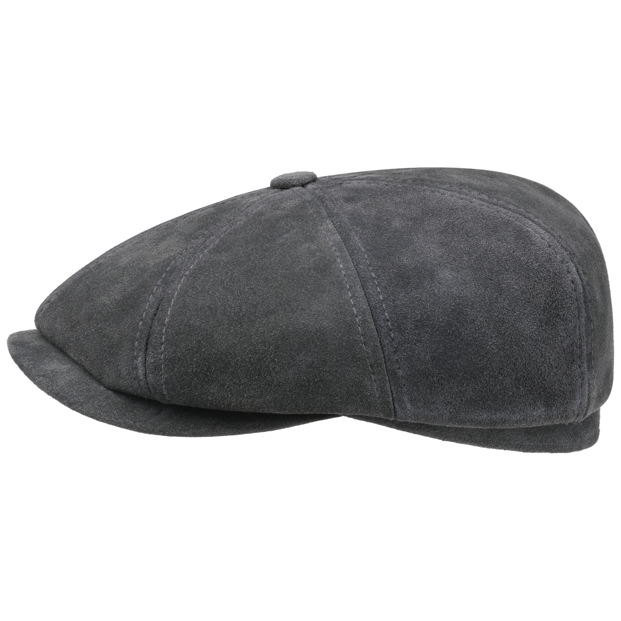 dark grey flat cap