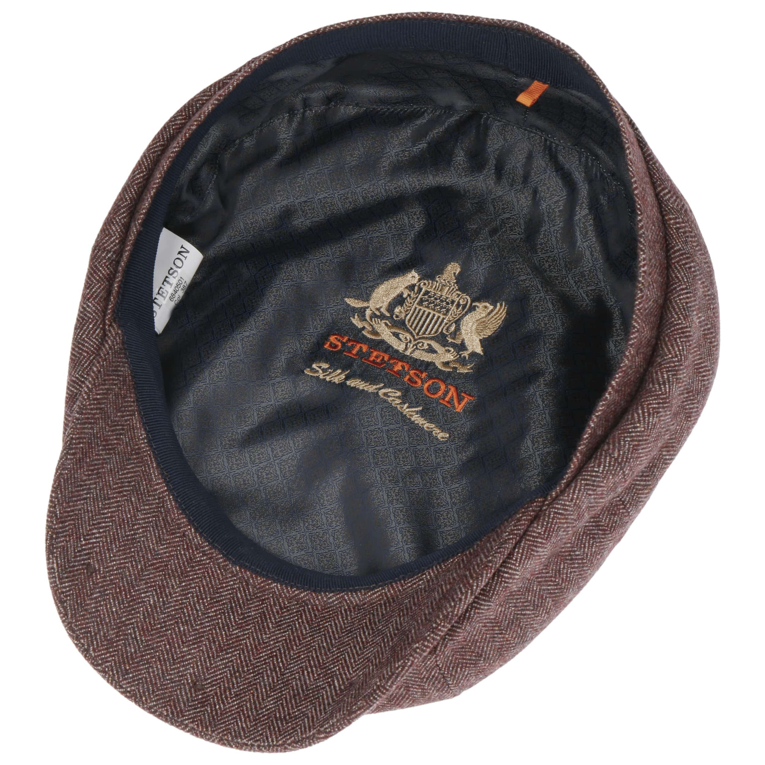 Hatteras Cashmere Silk Flat Cap by Stetson - 169,00