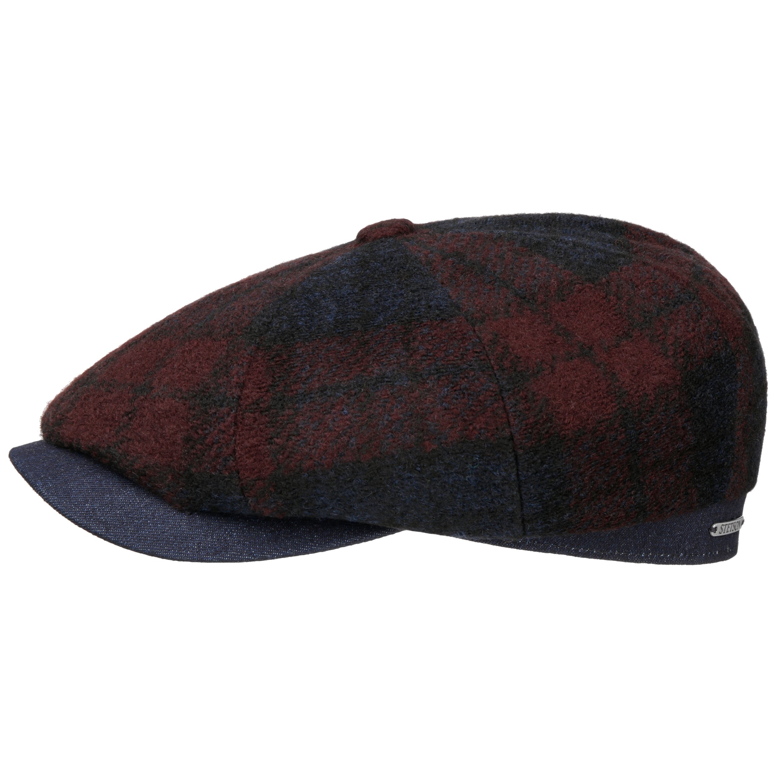 Hatteras Denim Edge Flat Cap by Stetson 