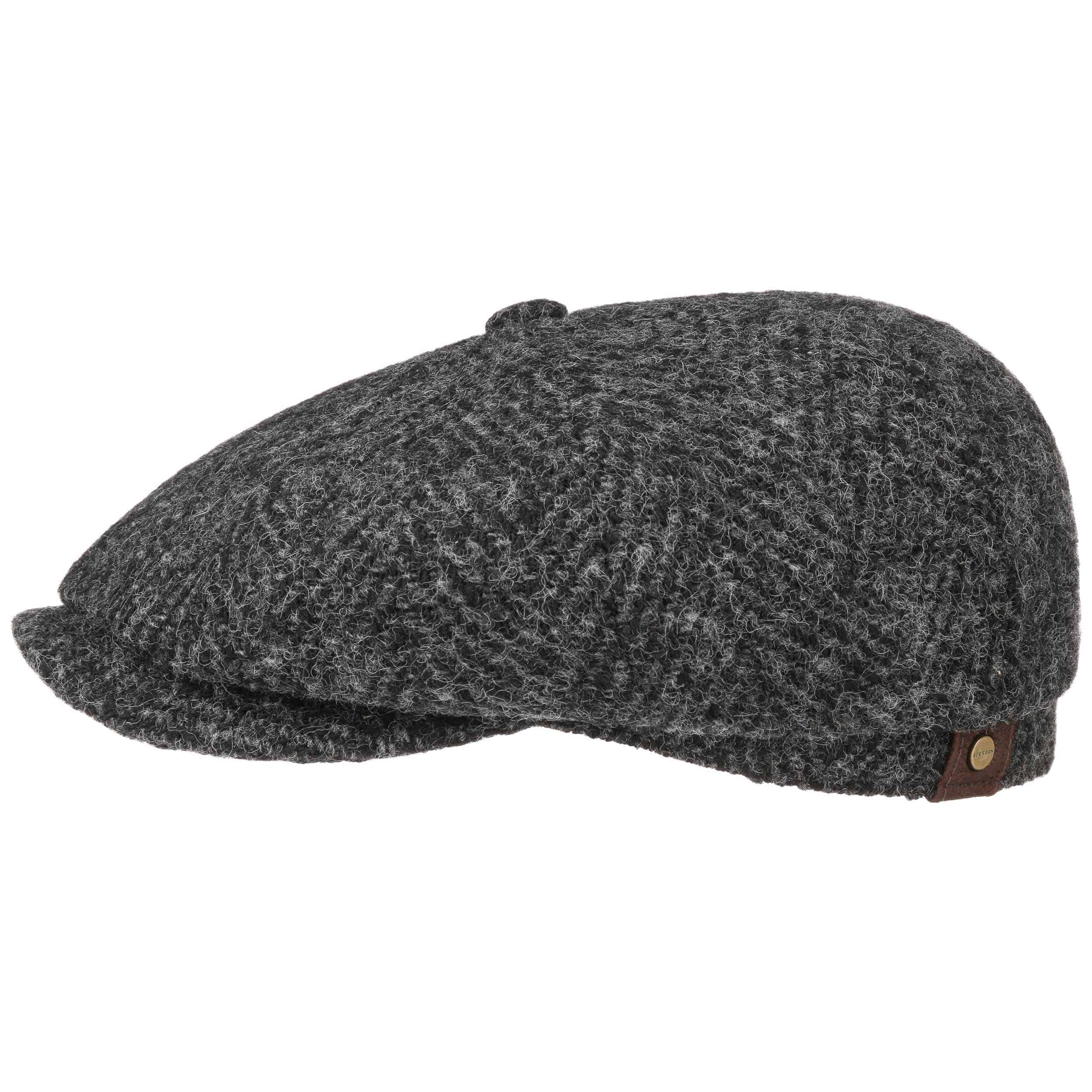 Hatteras Herringbone Flat Cap by Stetson - 129,00