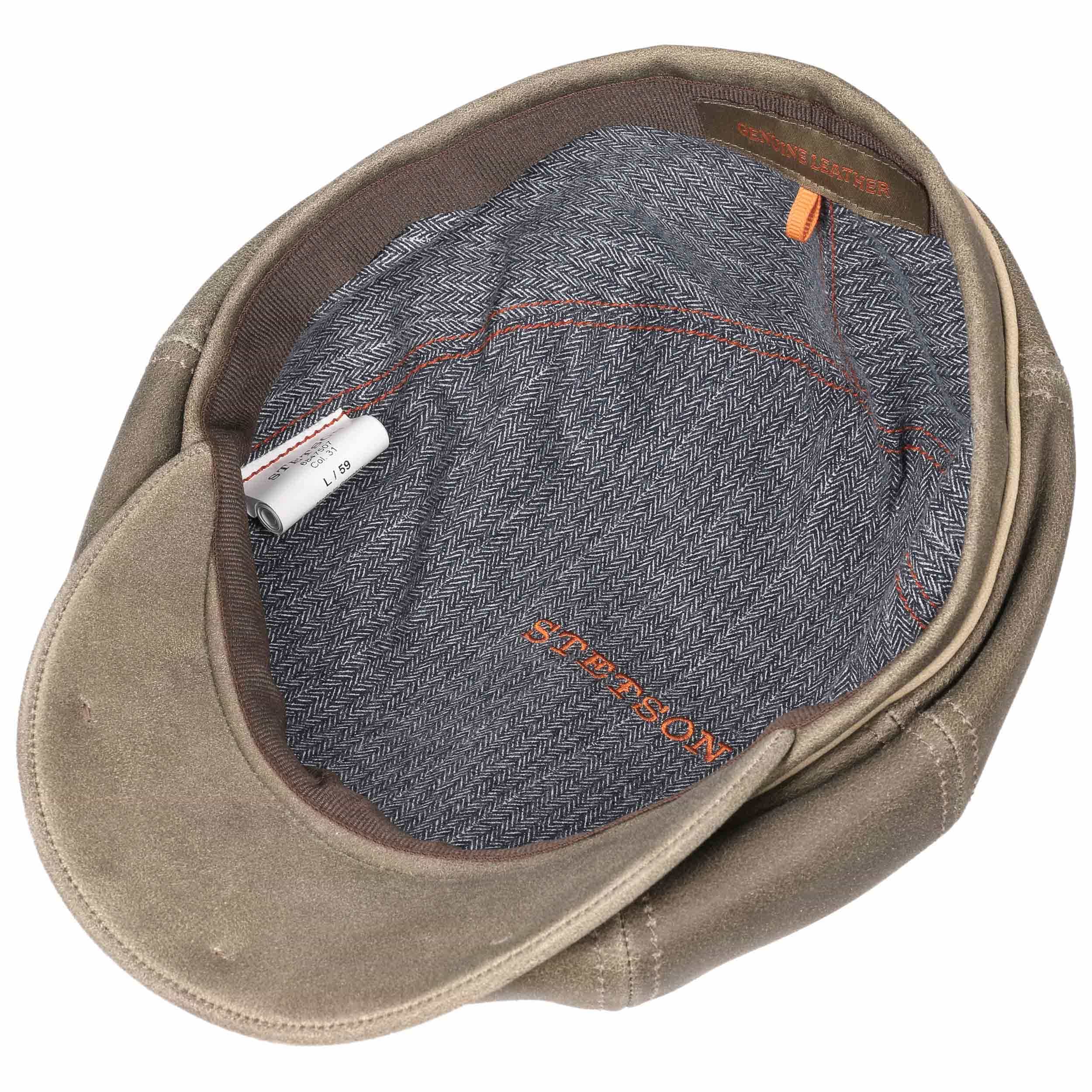 Hatteras Lambskin Flat Cap by Stetson - 99,00