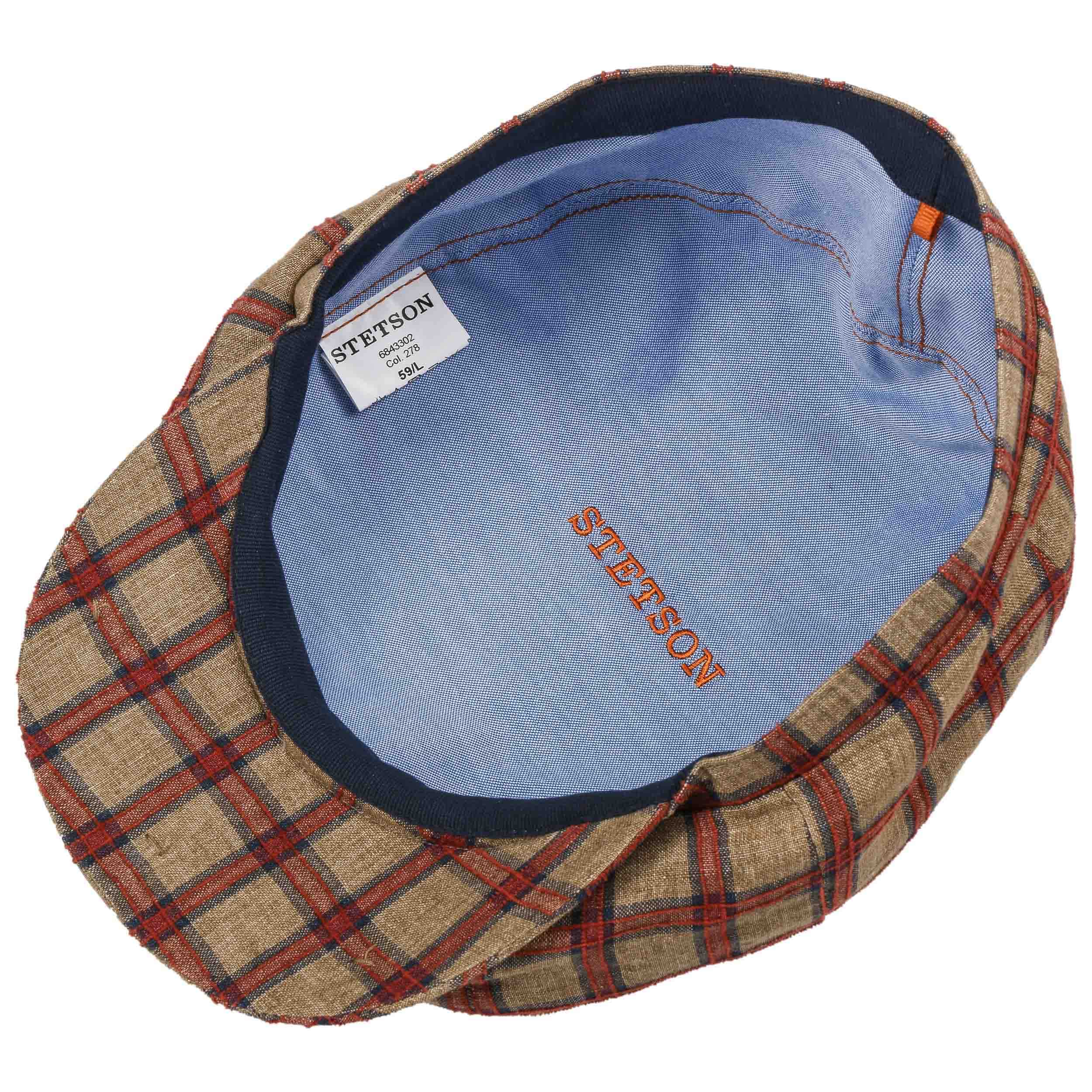 Hatteras Large Checks Flat Cap by Stetson - 79,00