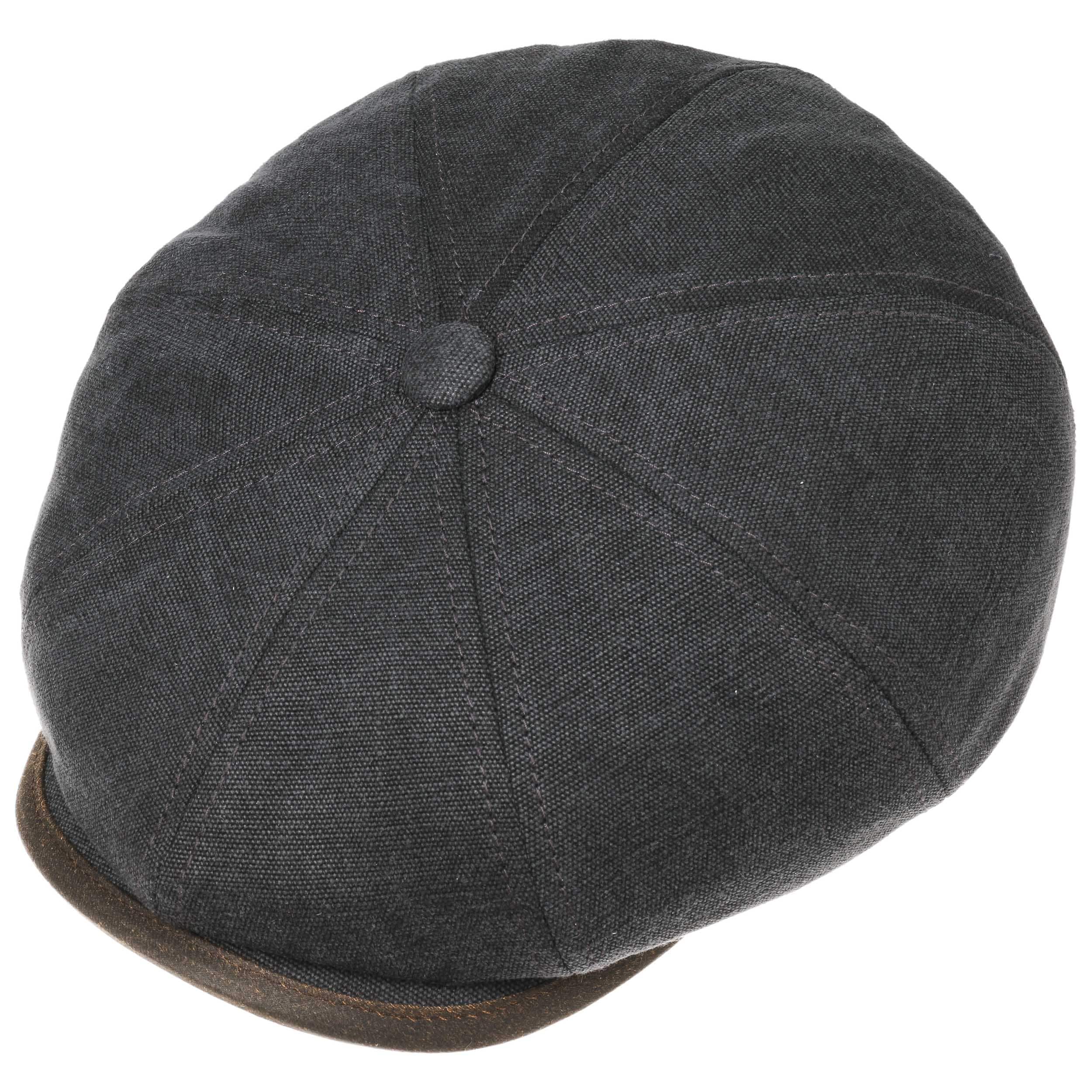 Hatteras Seward Canvas Flat Cap by Stetson - 59,00