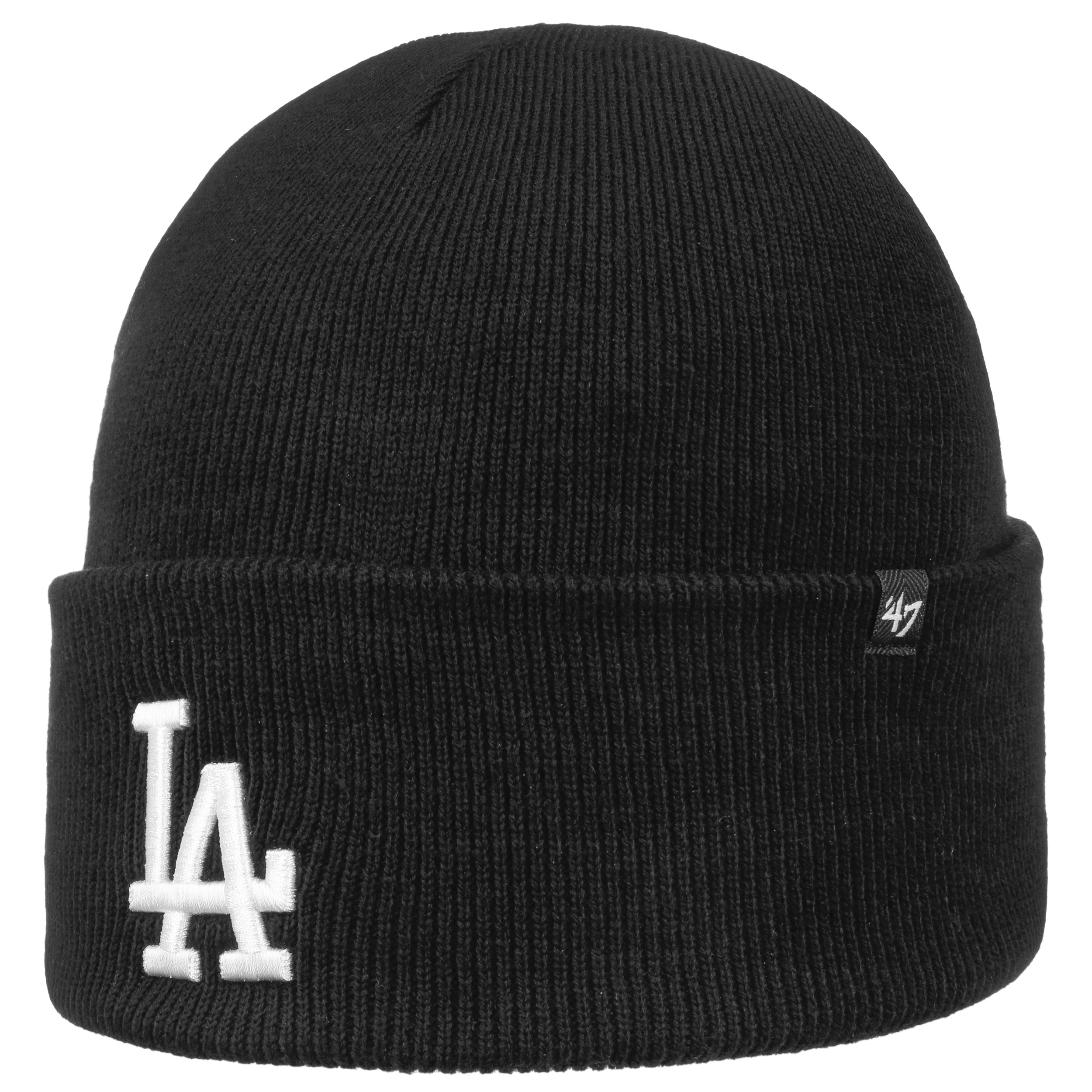 black dodgers beanie