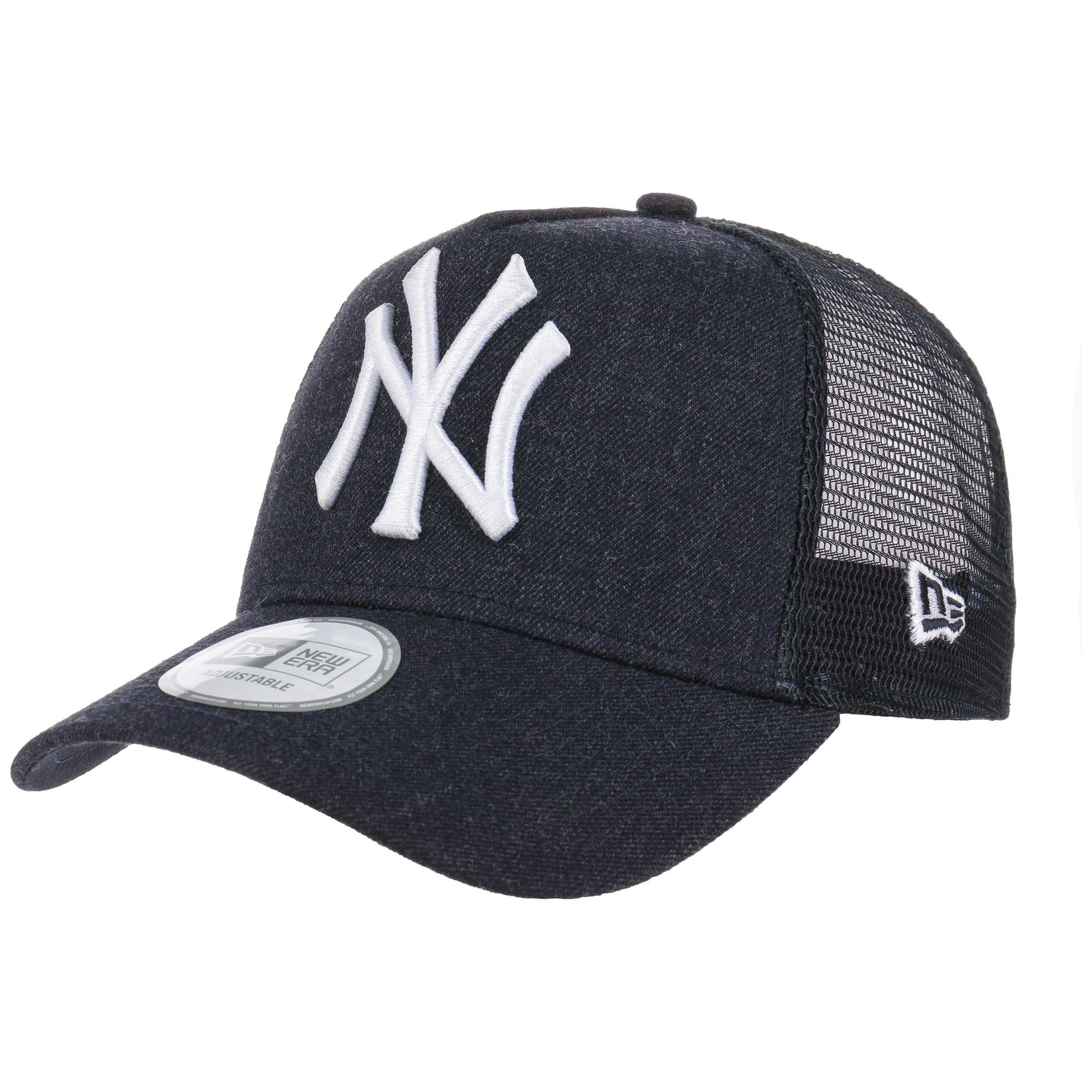 Official New Era New York Yankees Hypertone Black 9FORTY A-Frame Trucker Cap  A11770_282