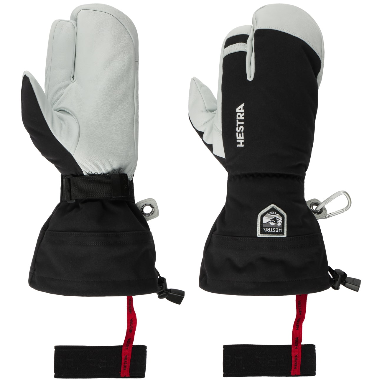 HESTRA Heli Ski 3-Finger size:6 新品未使用 Heli Ski Female 3-finger - Pale grey & offwhite | Hestra Gloves