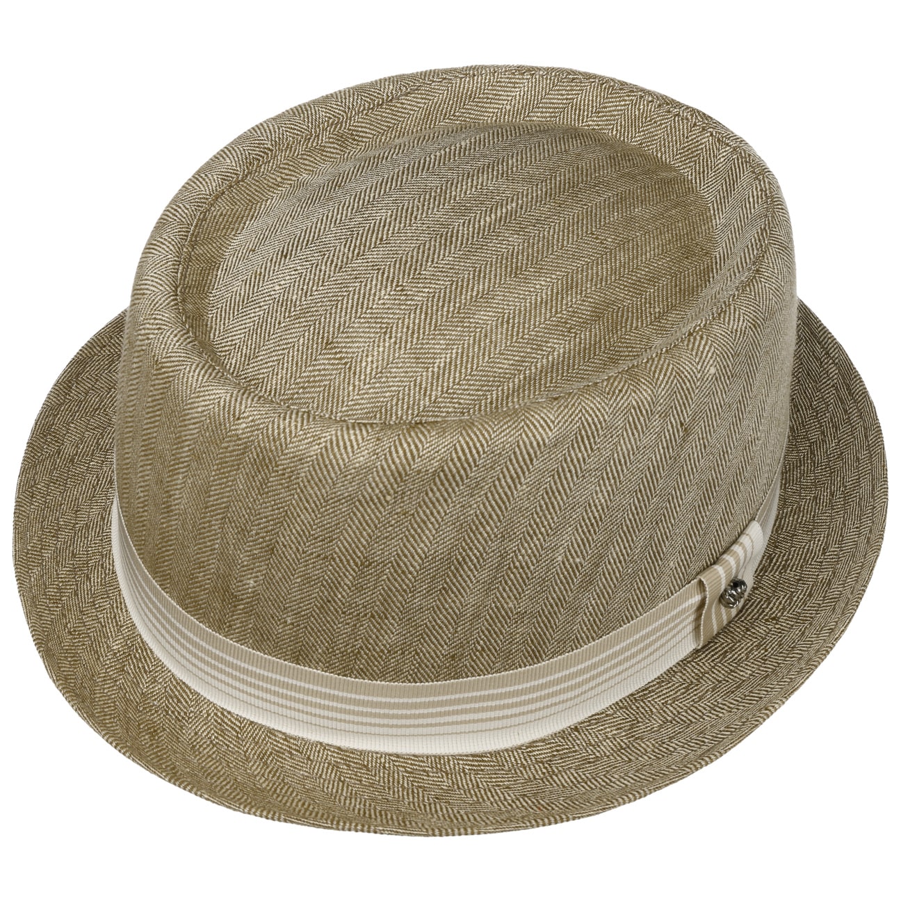 Herringbone Pork Pie Cloth Hat By Lierys