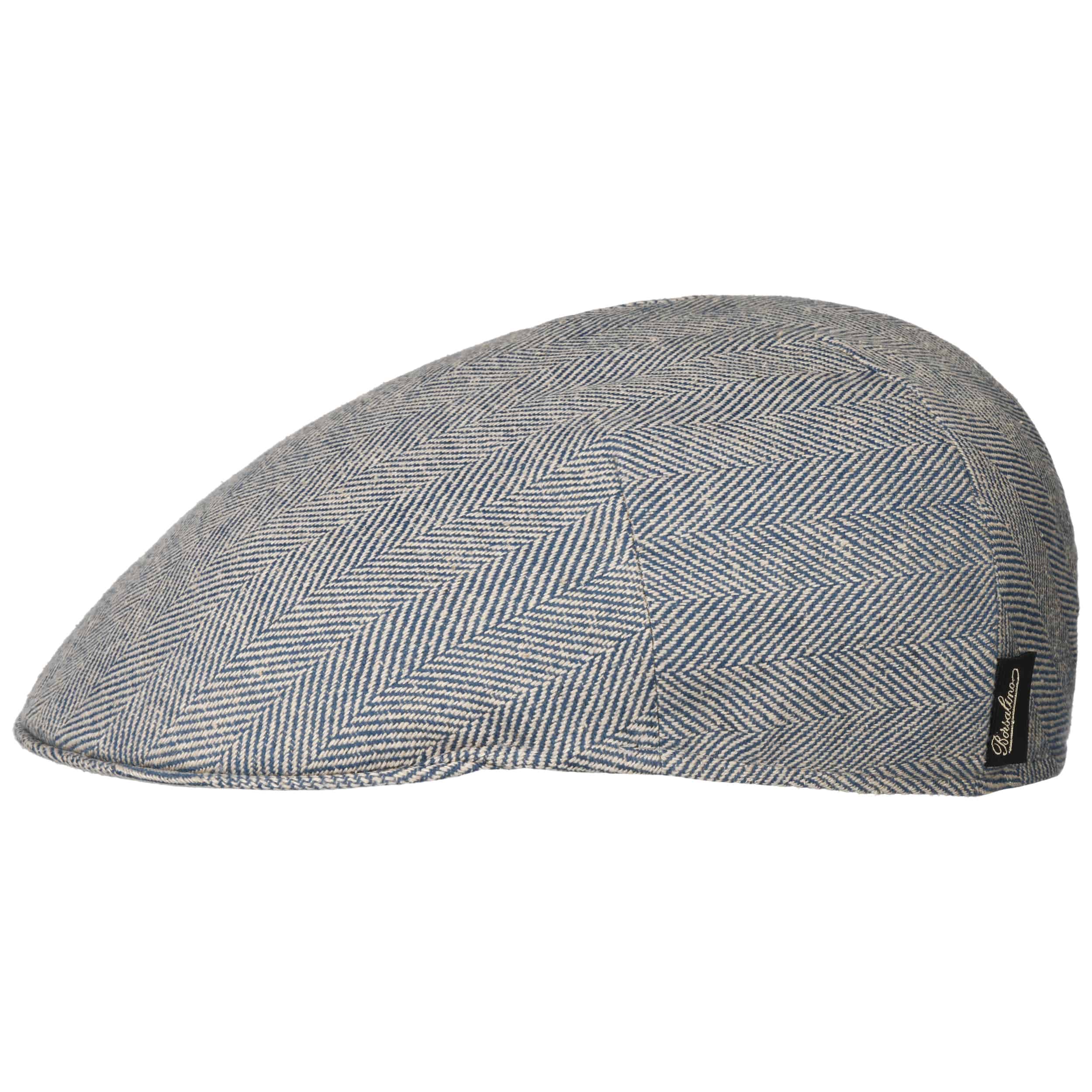 Herringbone Premium Flat Cap by Borsalino 175 95