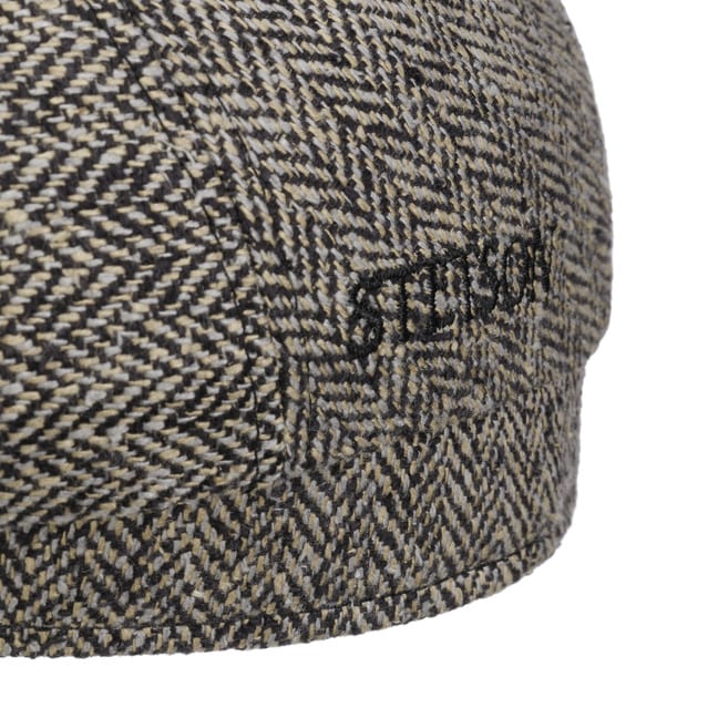 Stetson Herringbone Silk Flatcap - Schirmmütze Mit UV60 (Made In EU)