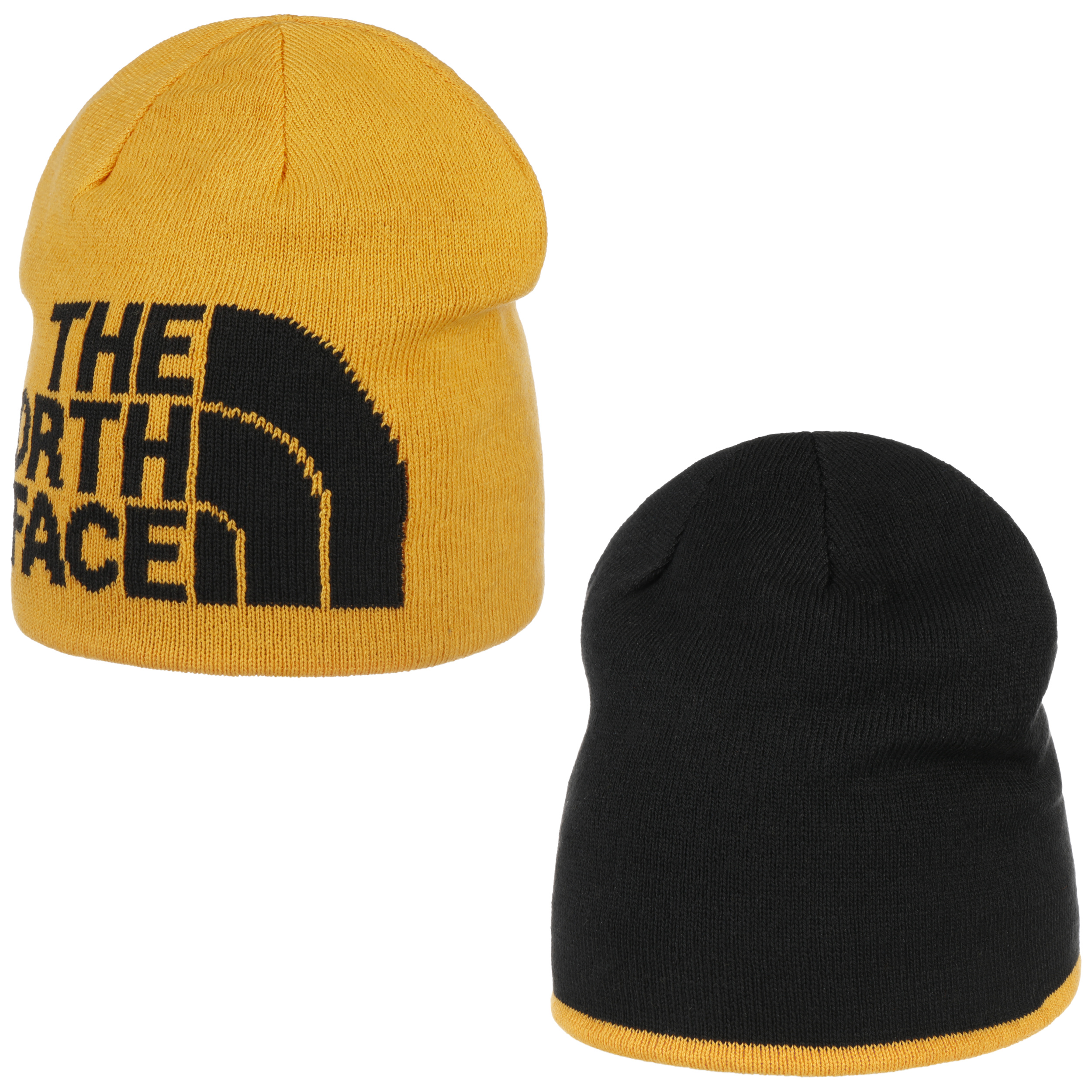 yellow north face cap