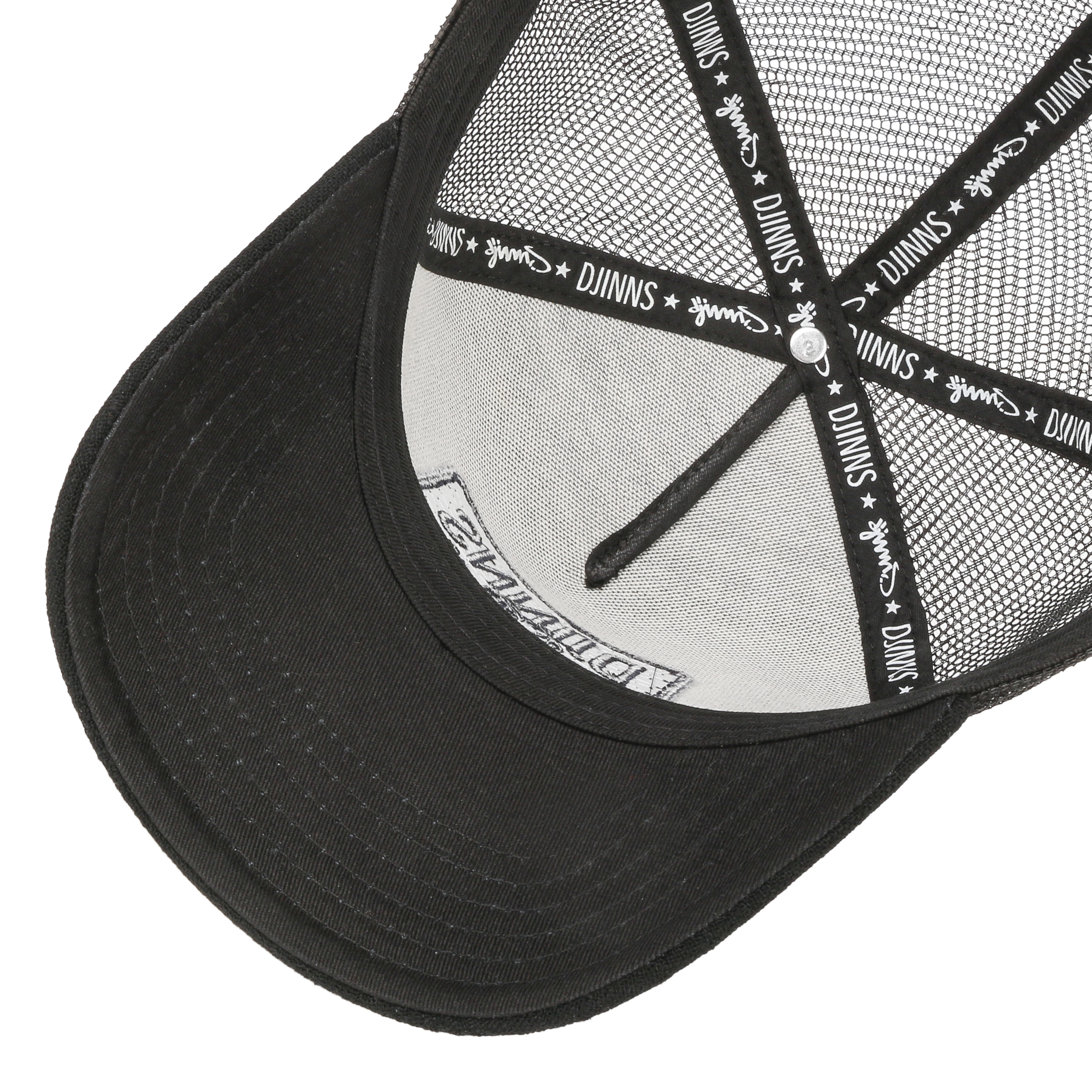 Djinns Trucker Caps Felt Rubber black Outdoor Sport Kap Kopfbedeckung 