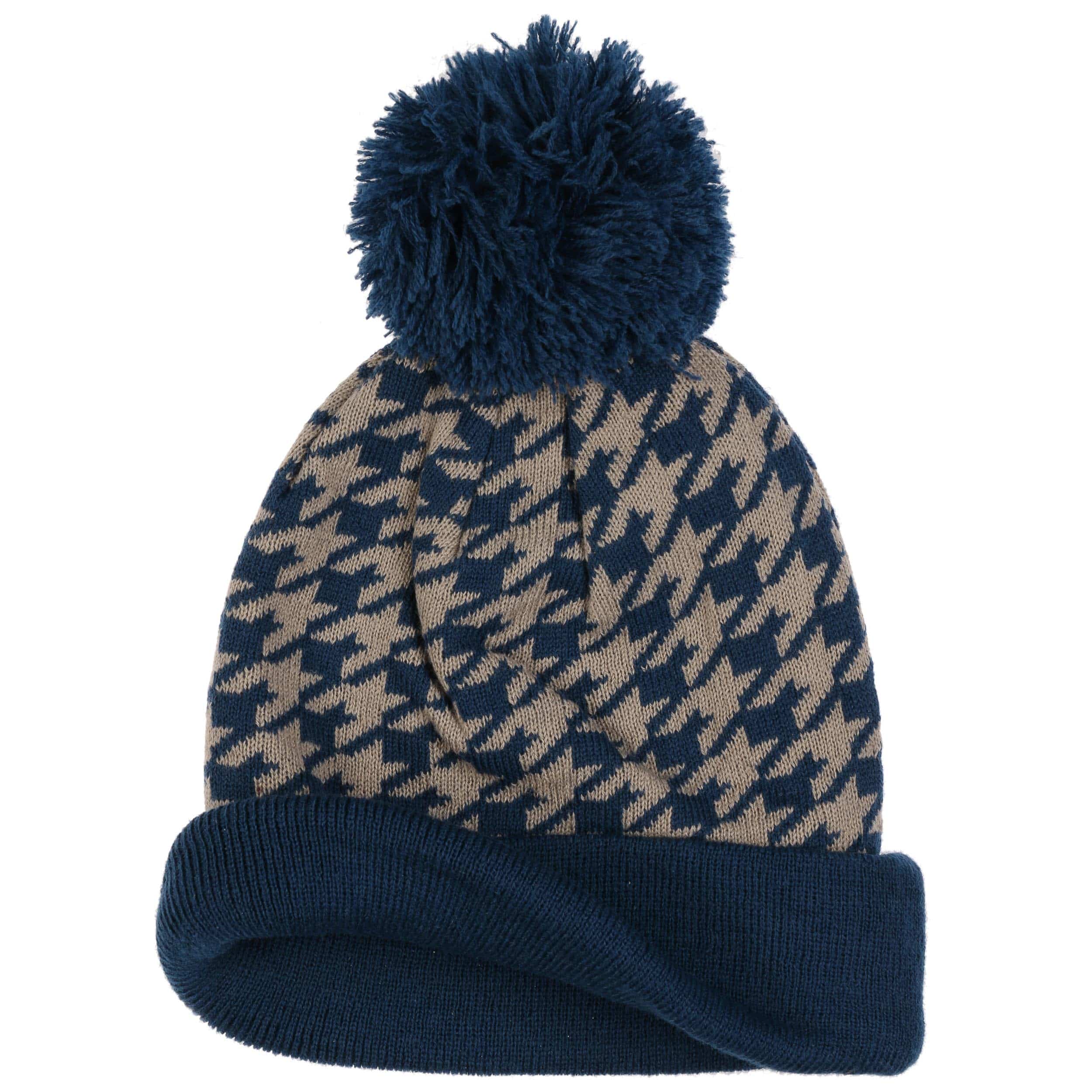 Houndstooth Bobble Hat -- decoding=