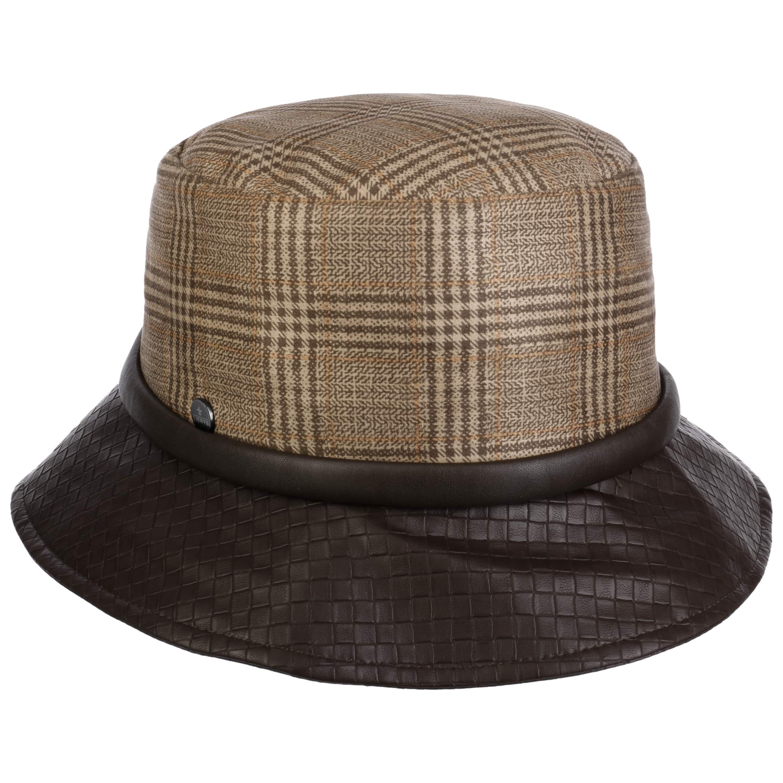 Lierys Houndstooth Bucket Cloth Hat beige brown One size Women