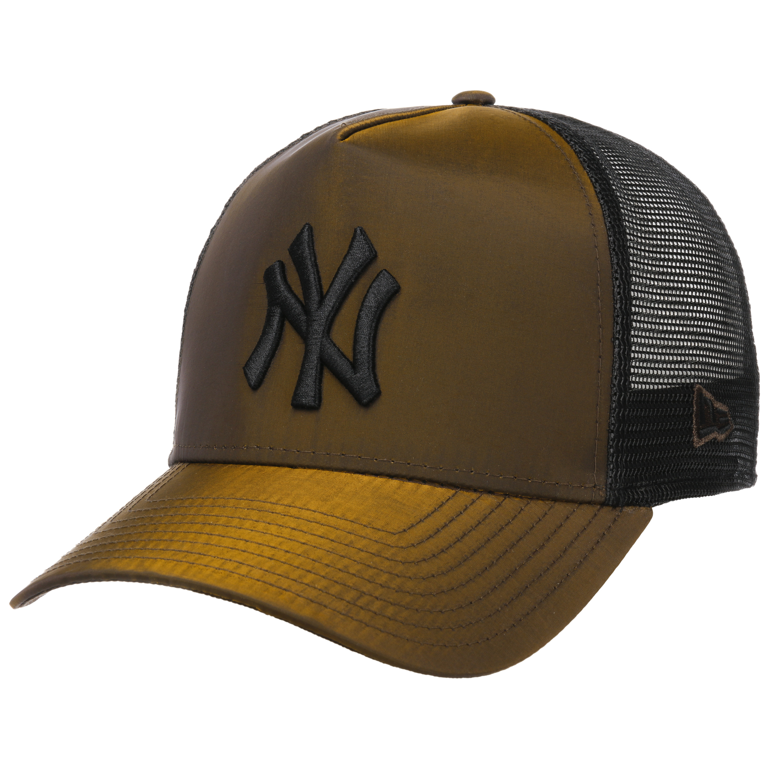 Official New Era New York Yankees Hypertone Black 9FORTY A-Frame Trucker Cap  A11770_282