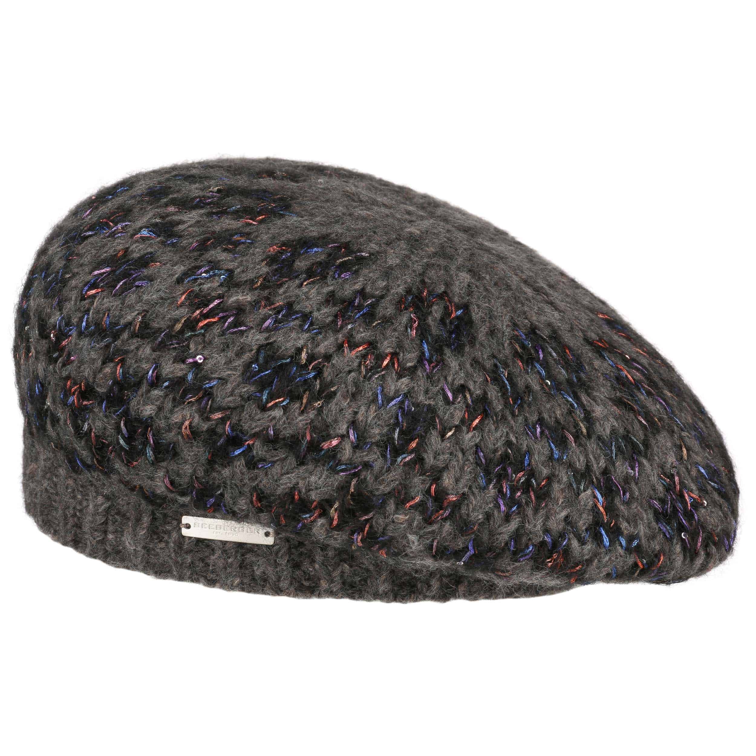 Shiny Hat Spark Sequins Knit Beret Women Glittering Spring