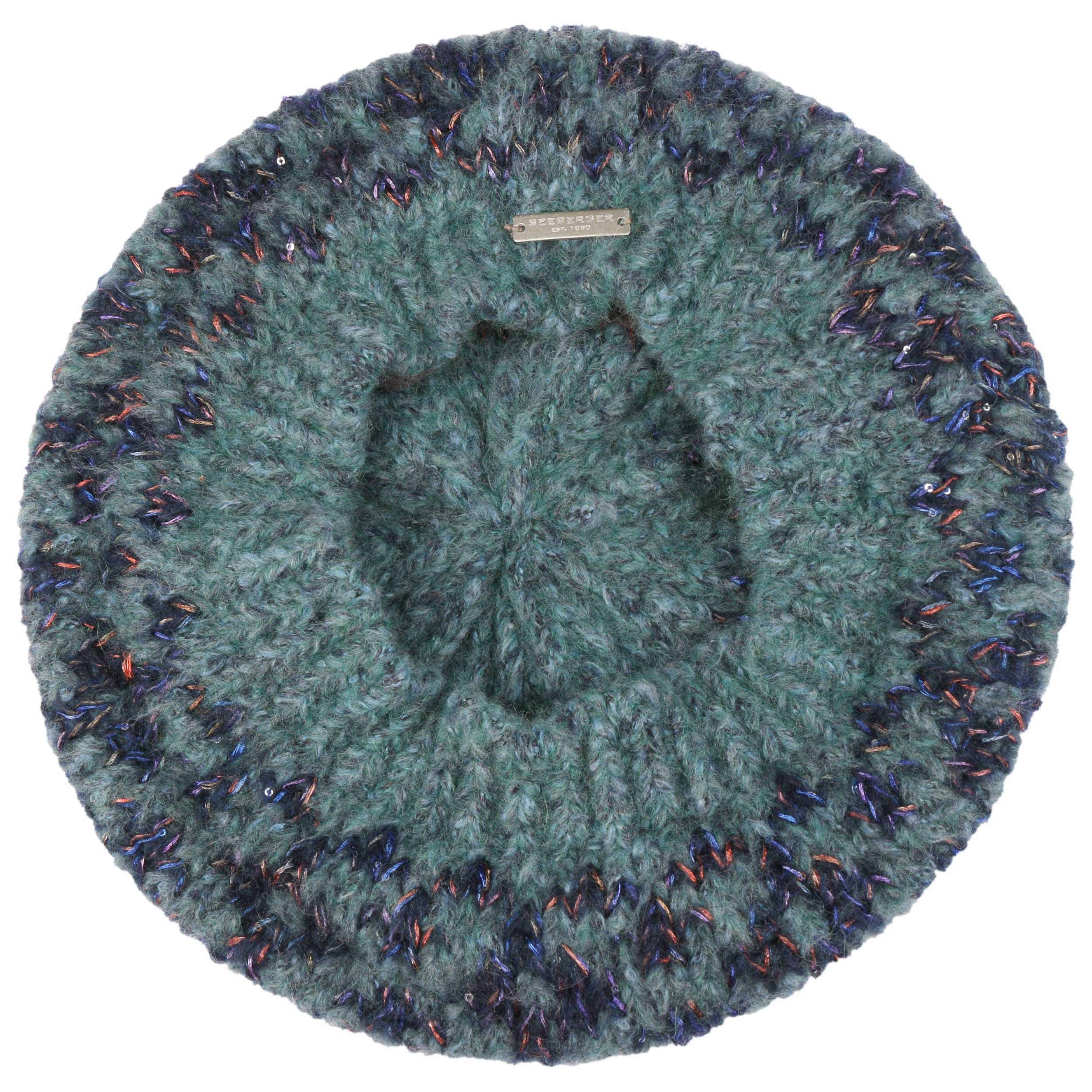 Jacquard Glitter Knit Beret by Seeberger - 62,95 €