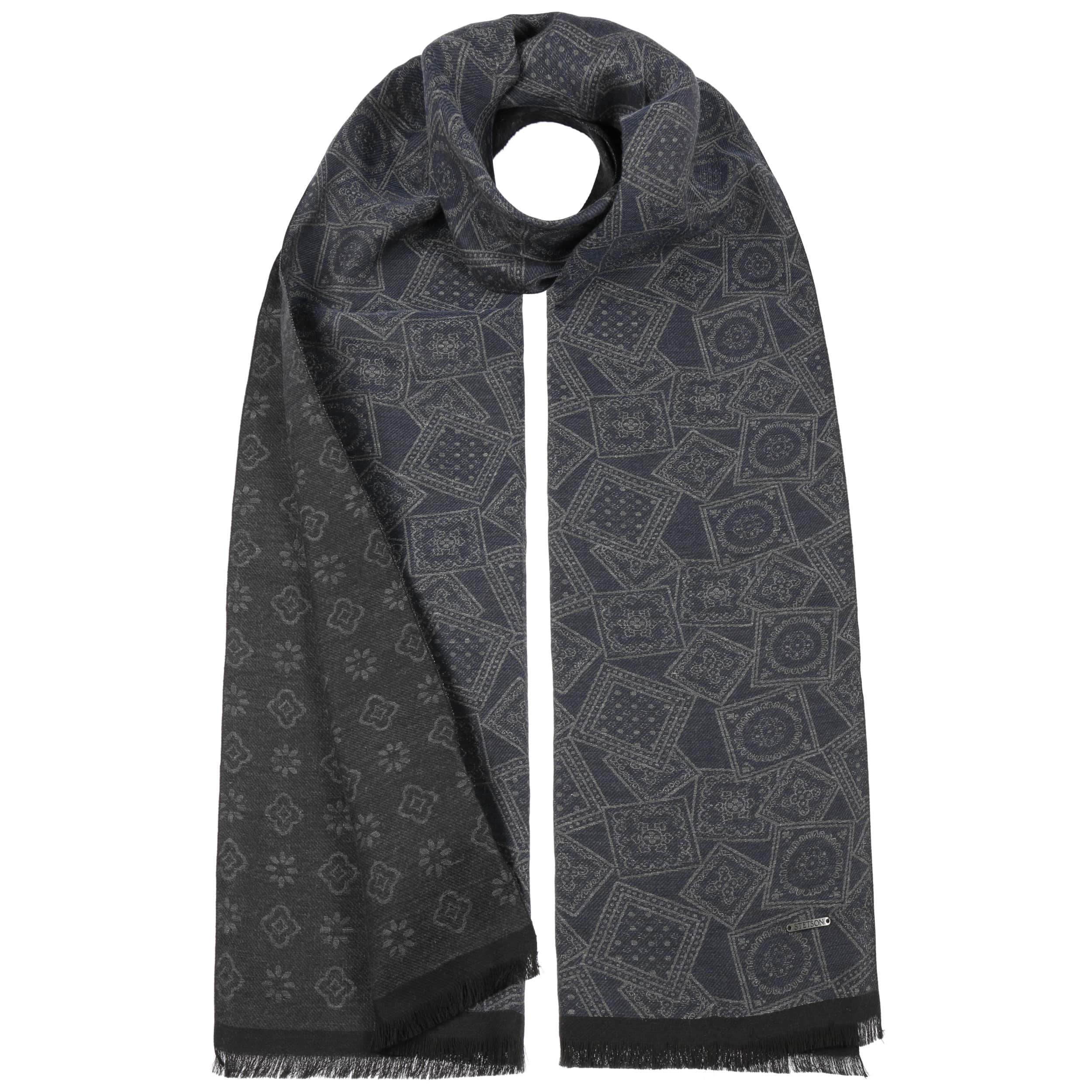 Jacquard Stamps Cotton Scarf by Stetson - 79,00 €