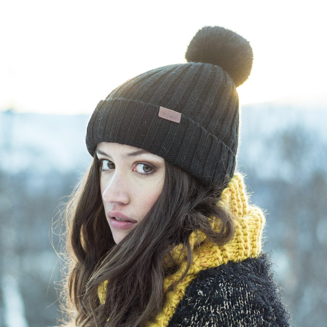 peaked beanie hat womens