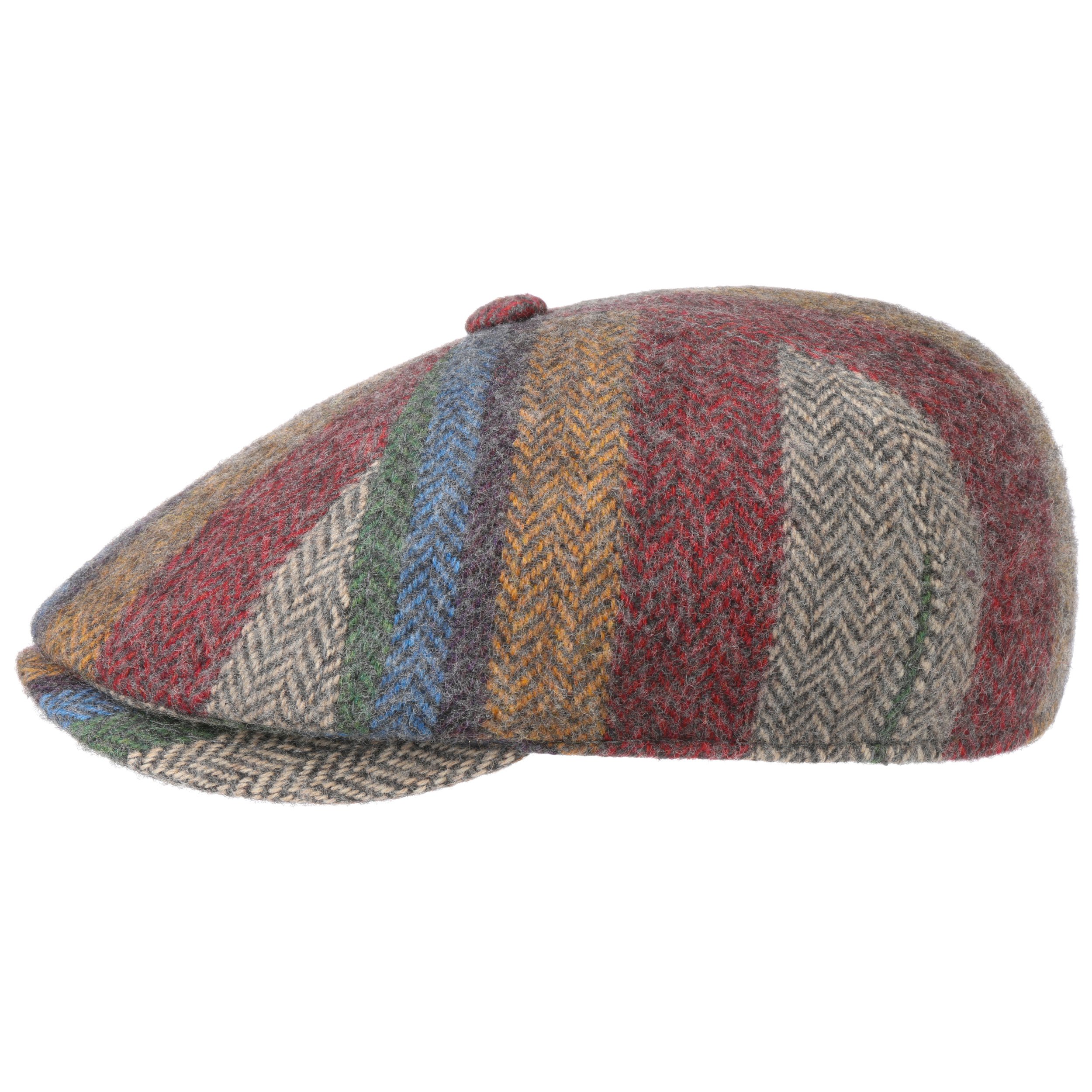 rainbow flat cap