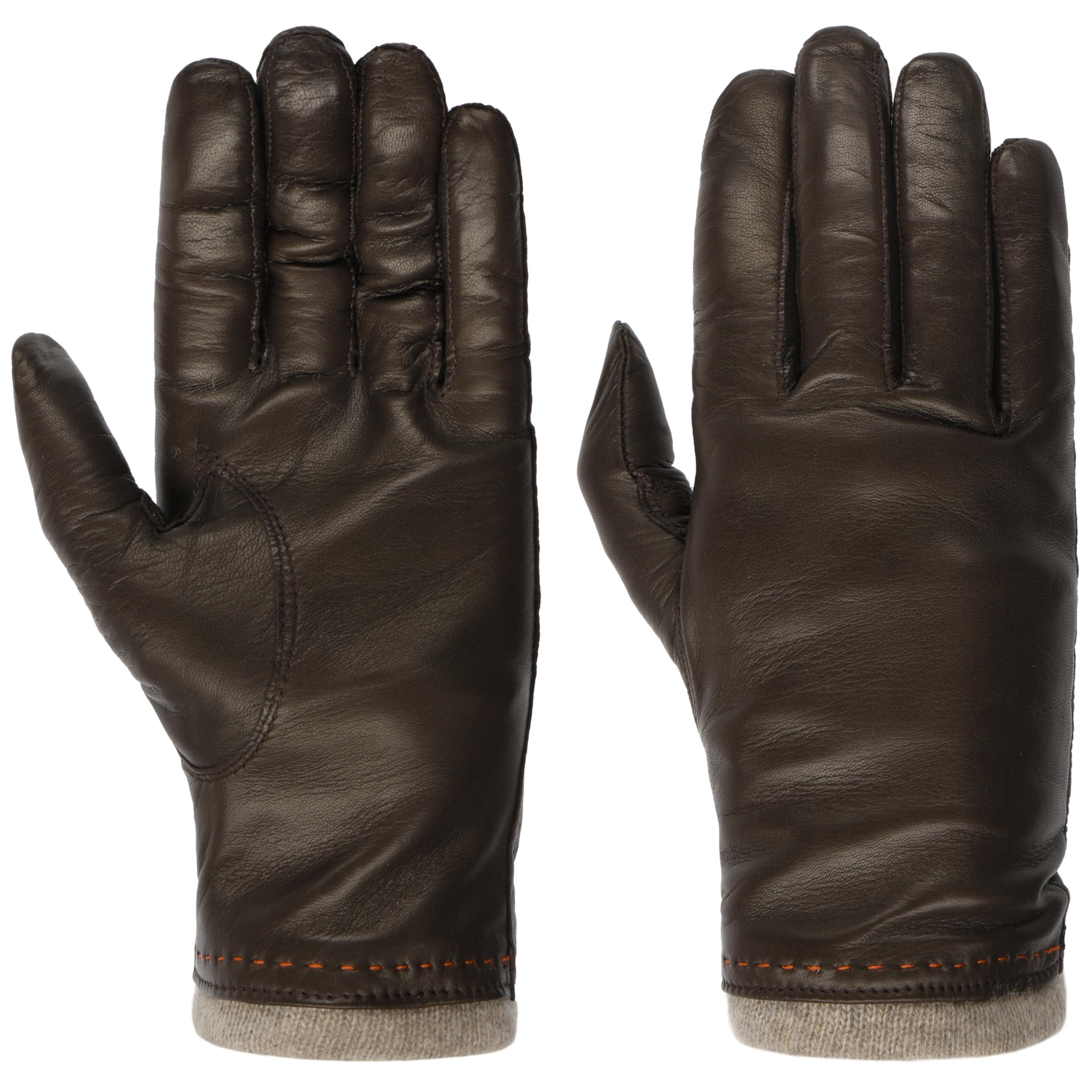 Jumia Leather Gloves with Cashmere by Caridei 123,95