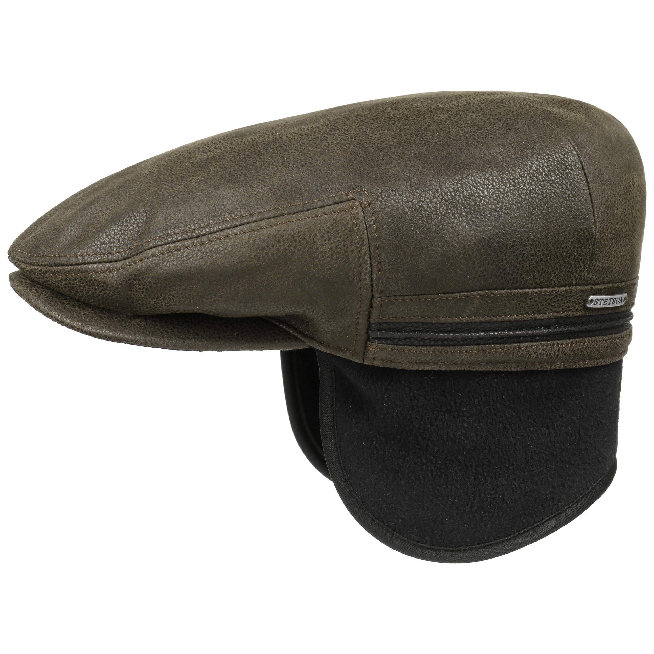 mens leather stetson hats