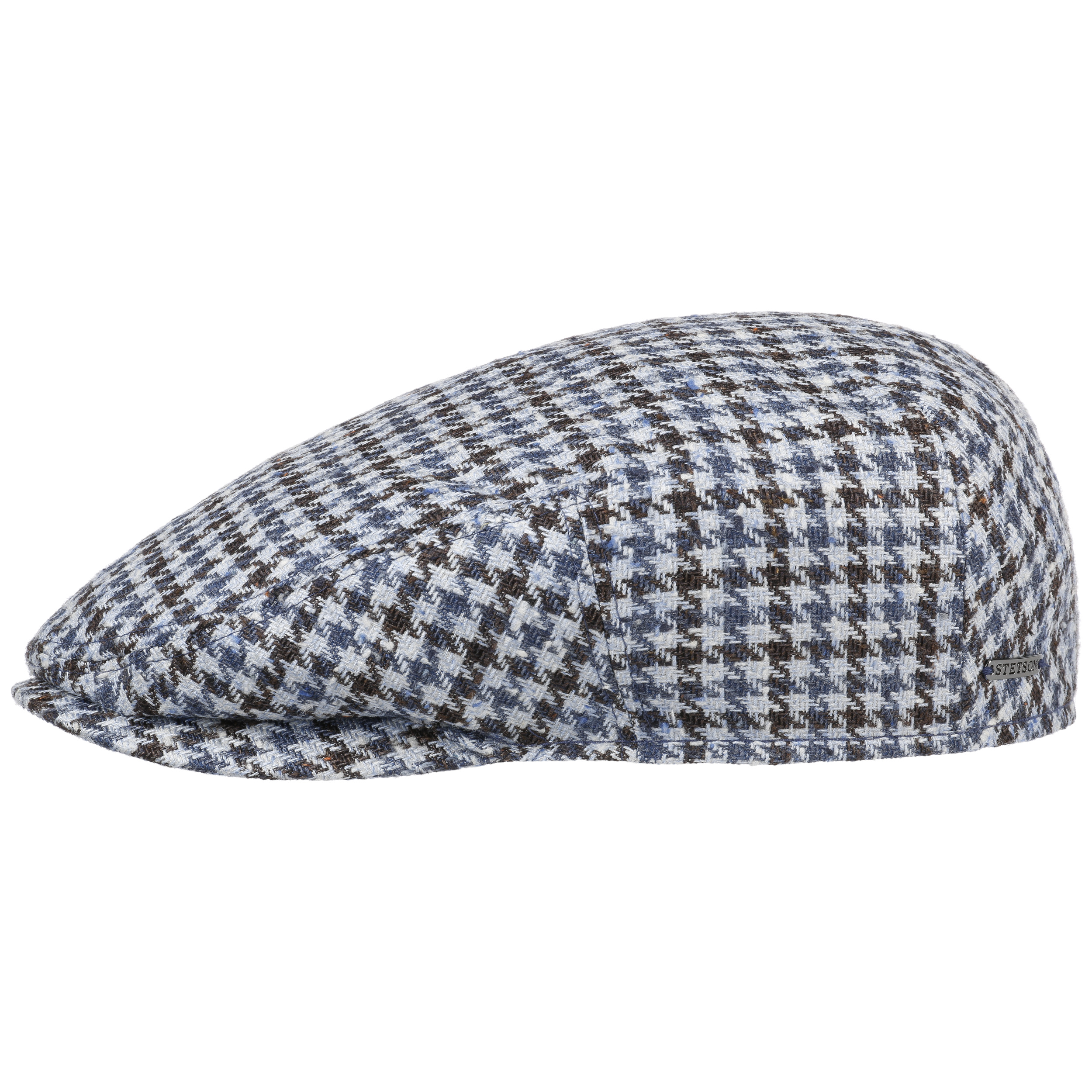 Kent Tricolour Houndstooth Flat Cap by Stetson 103,95