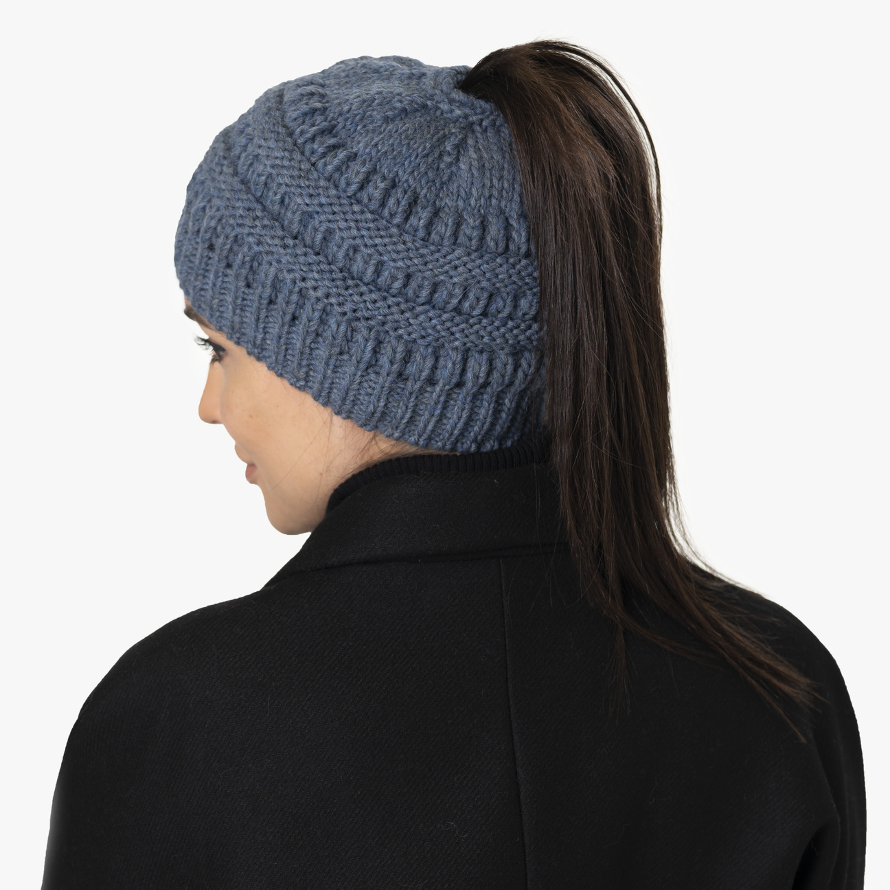 Knit Alpaca Beanie with Ponytail Hole by Lierys 49,95