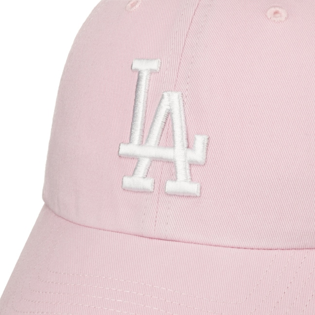 47 Brand - MLB Pink Unconstructed Cap - Los Angeles Dodgers Clean Up Sedona Pink Dad Cap @ Hatstore