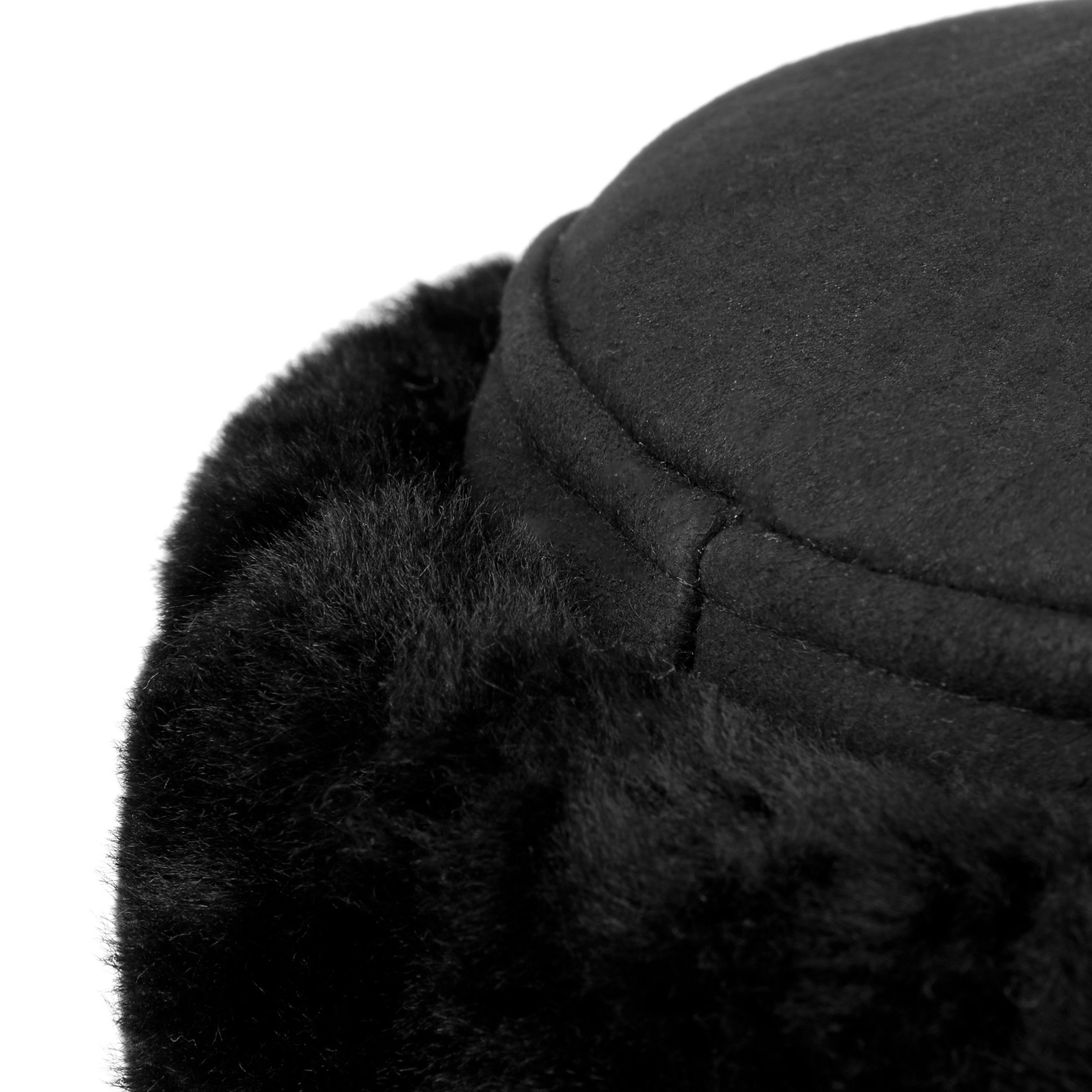Seeberger Boiled Wool Slouchy Single Pleat Hat With Fur Pom Charcoal 11 main image 1