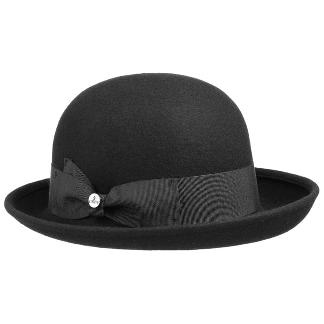 black womens bowler hat