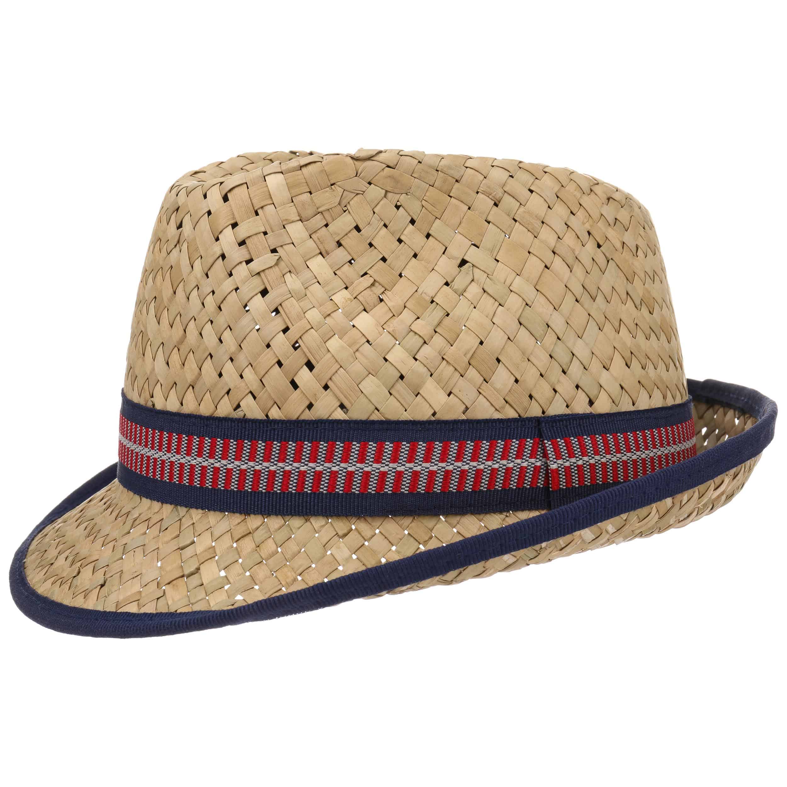 childrens straw trilby hat