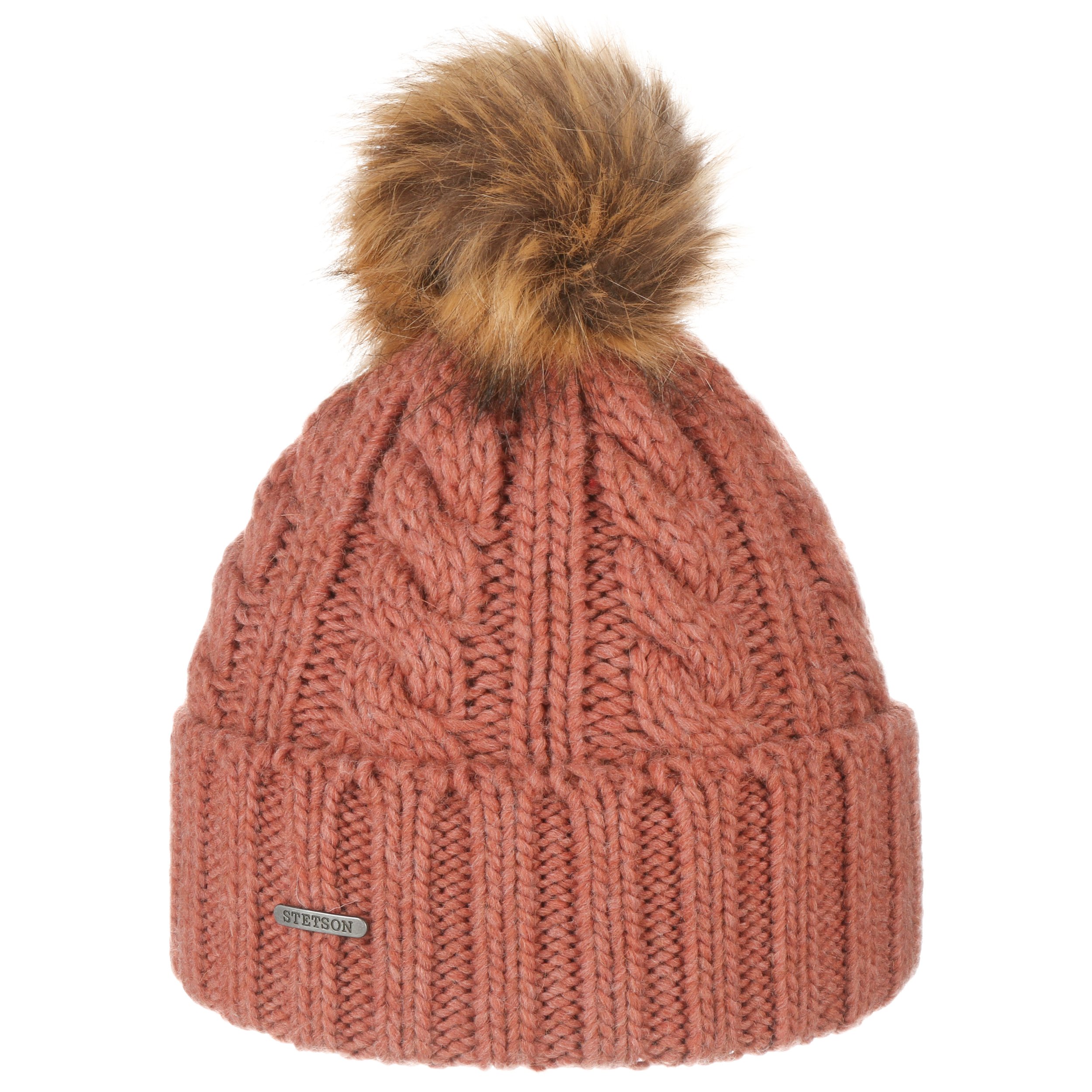 MARK & LONA ベージュファー pompomキャップ MARK & LONA ベージュファー pompomキャップ