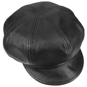 Seeberger Leather Newsboy Cap Baker boy hat Women´s