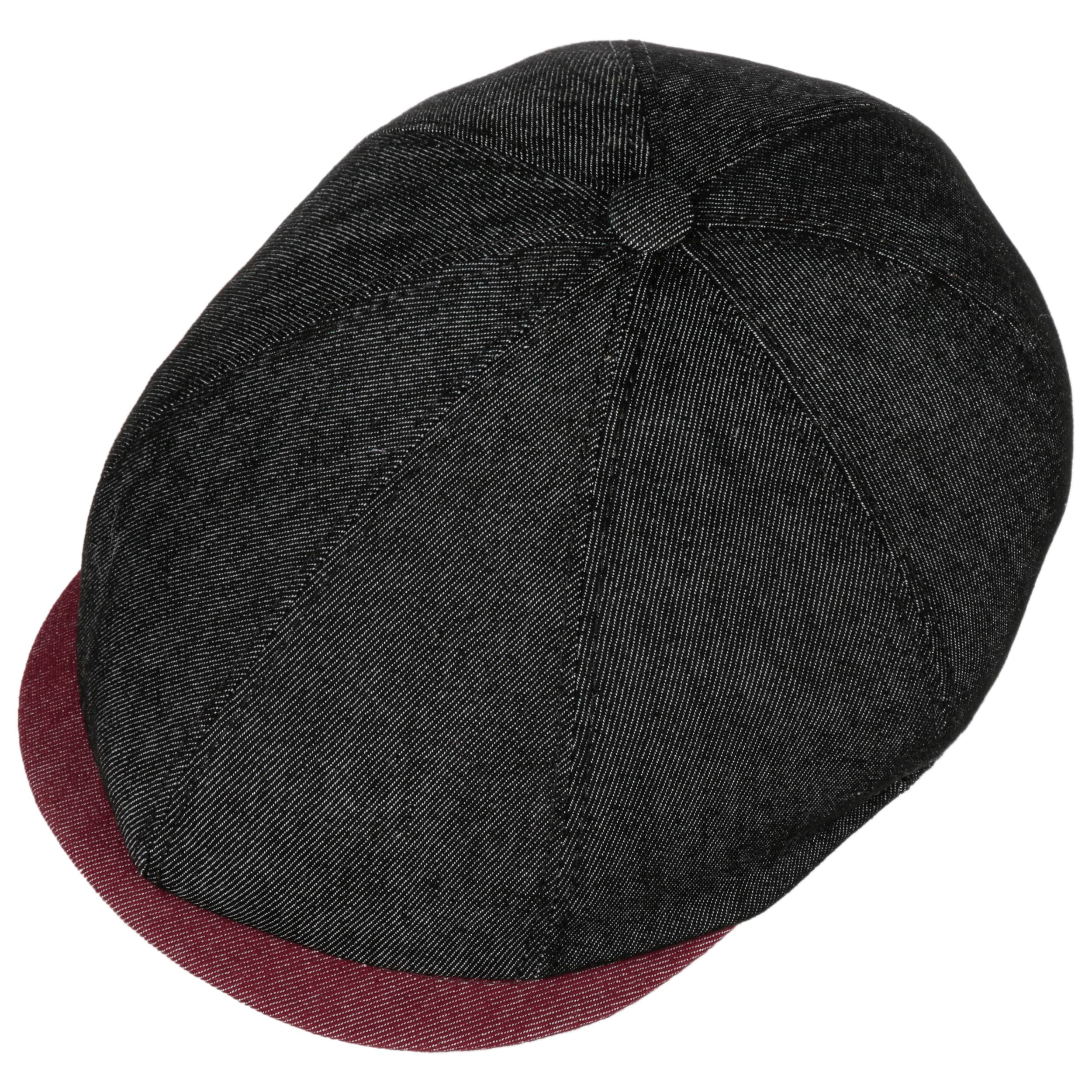 Casquette Plate Lesley Pour Homme – Fabriquée En Italie – Coton Mélangé – Visière Courte – Style Décontracté Printemps-été